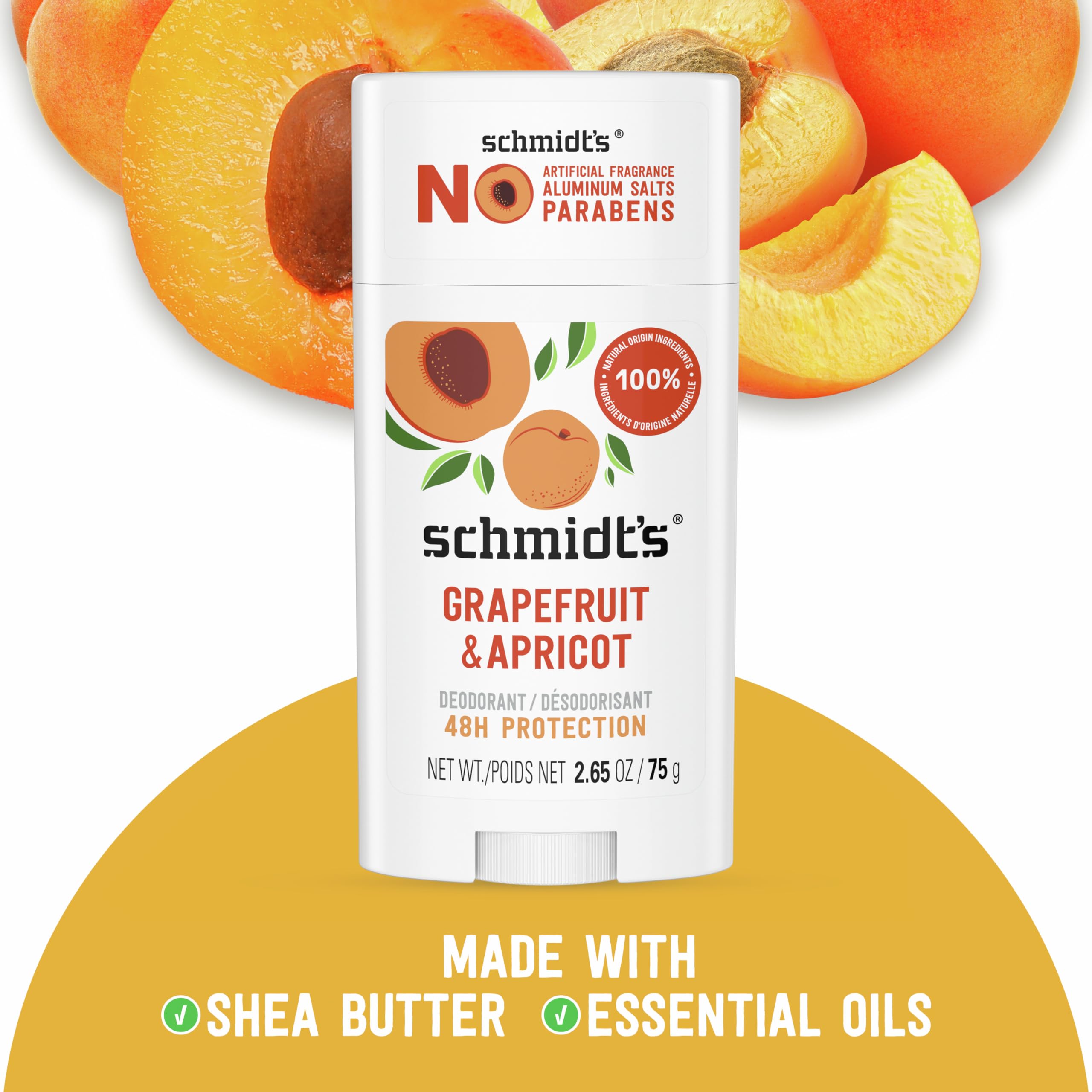 Foto 2 | Desodorante Schmidt's De Pomelo Y Albaricoque  75 Ml  2 Unidades - Venta Internacional.
