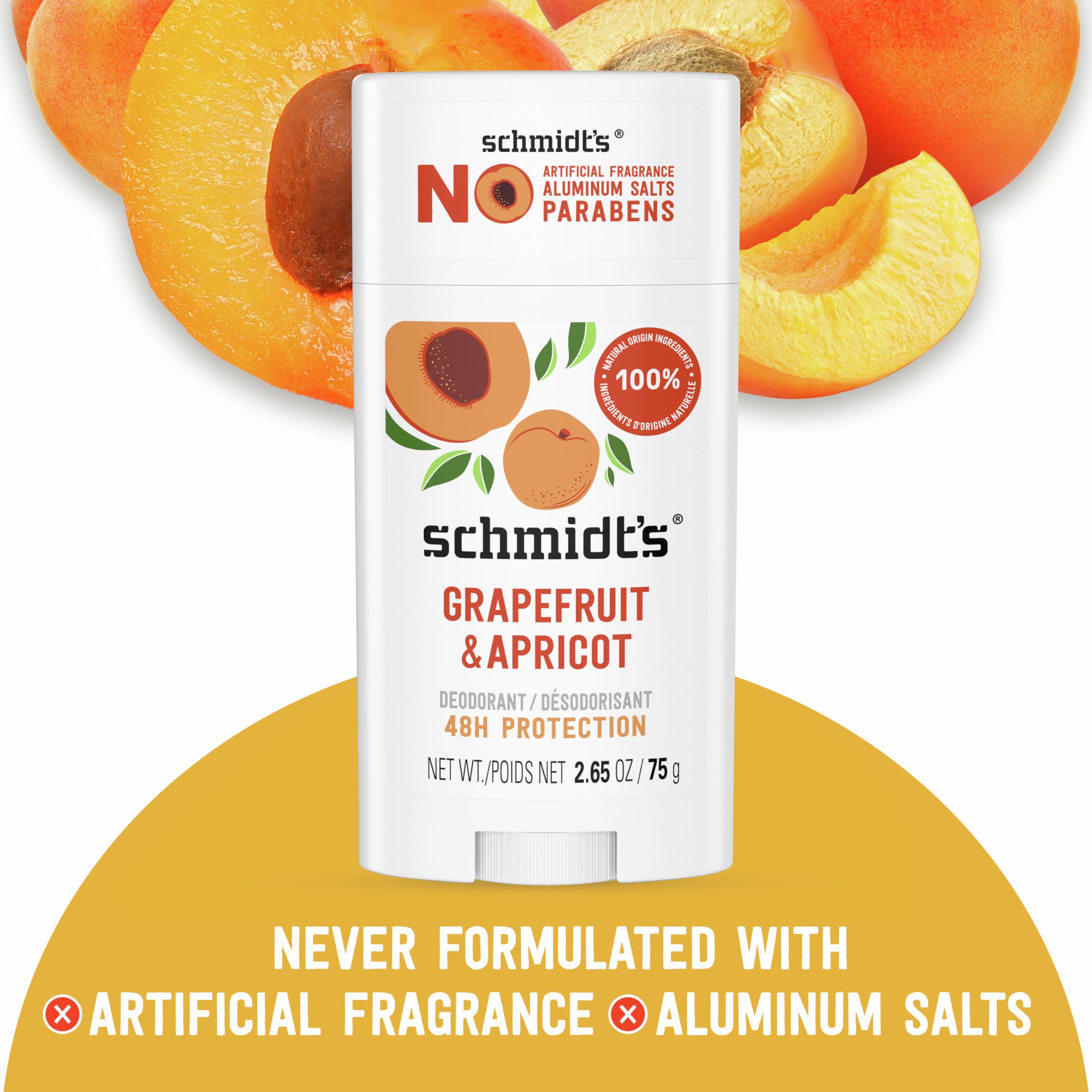 Foto 3 | Desodorante Schmidt's De Pomelo Y Albaricoque  75 Ml  2 Unidades - Venta Internacional.