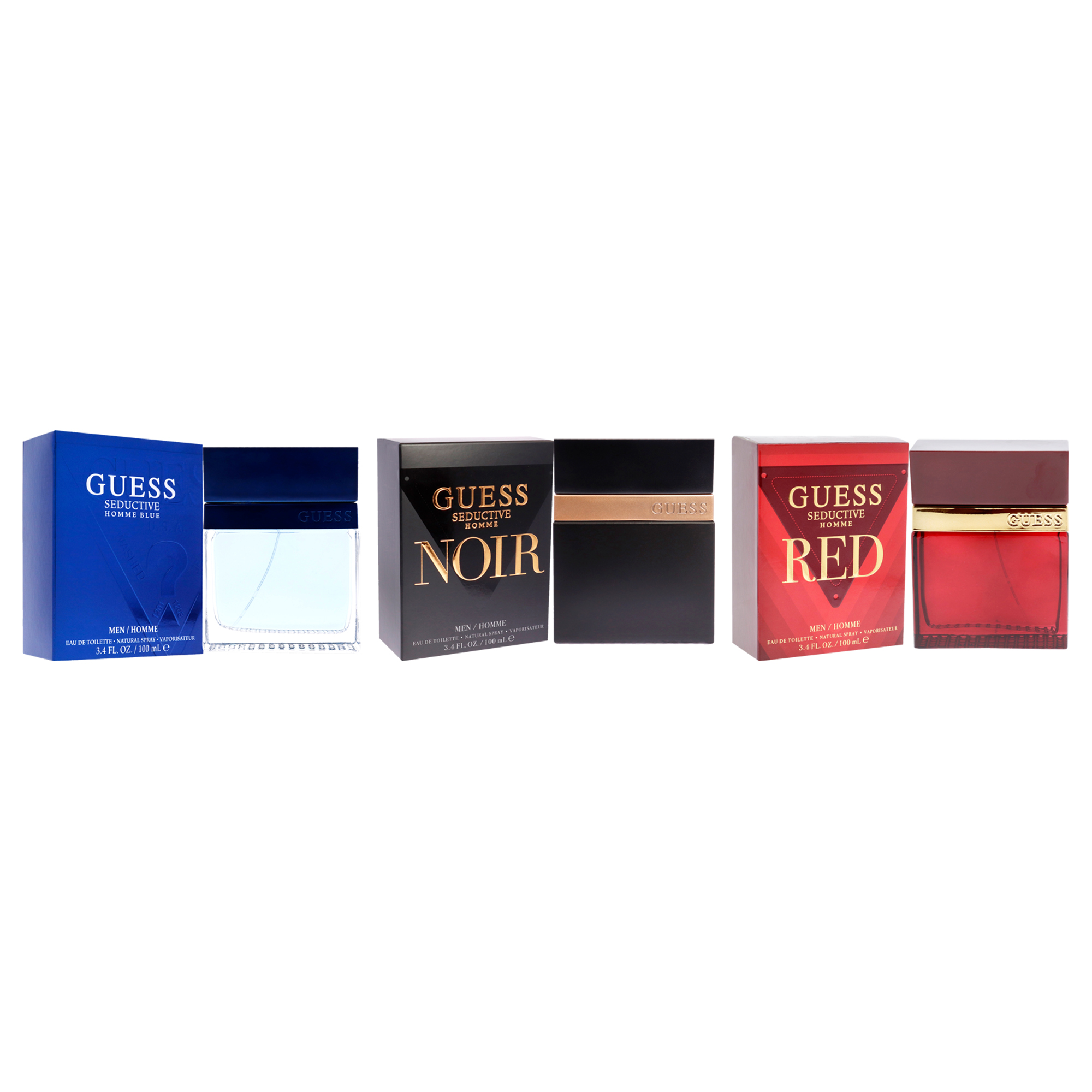 Foto 4 pulgar | Perfume Guess Seductive Eau De Toilette Para Hombre  Set De 3 Piezas - Venta Internacional.