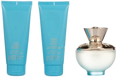 Foto 3 | Set De Regalo Versace Dylan Turquesa Para Mujer Con Gel De Ducha Gel Corporal Perfume Edt Y Bolsa - Venta Internacio
