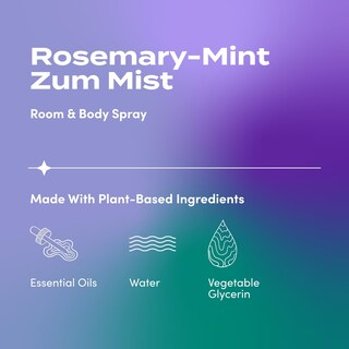 Foto 2 | Espray Para Habitación Y Cuerpo Indigo Wild Zum Mist Romero Y Menta 120 Ml - Venta Internacional.