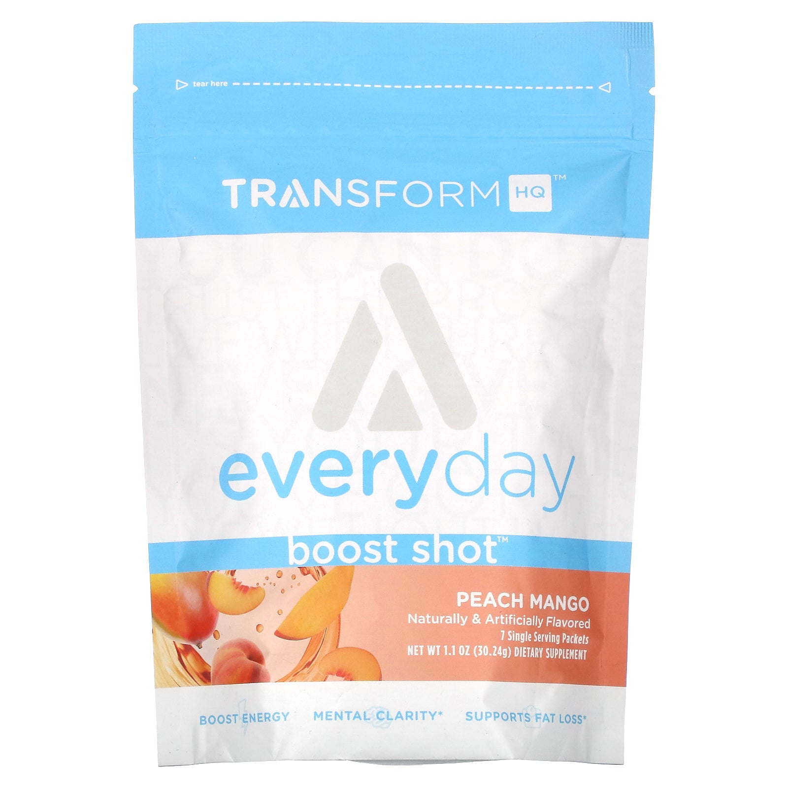 Foto 2 pulgar | Suplemento Transformhq Everyday Boost Shot  Melocotón Y Mango  30 Ml - Venta Internacional.