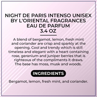 Foto 7 | Perfume L'orientale Fragrances Night de Paris Intenso 100 ml - Venta Internacional