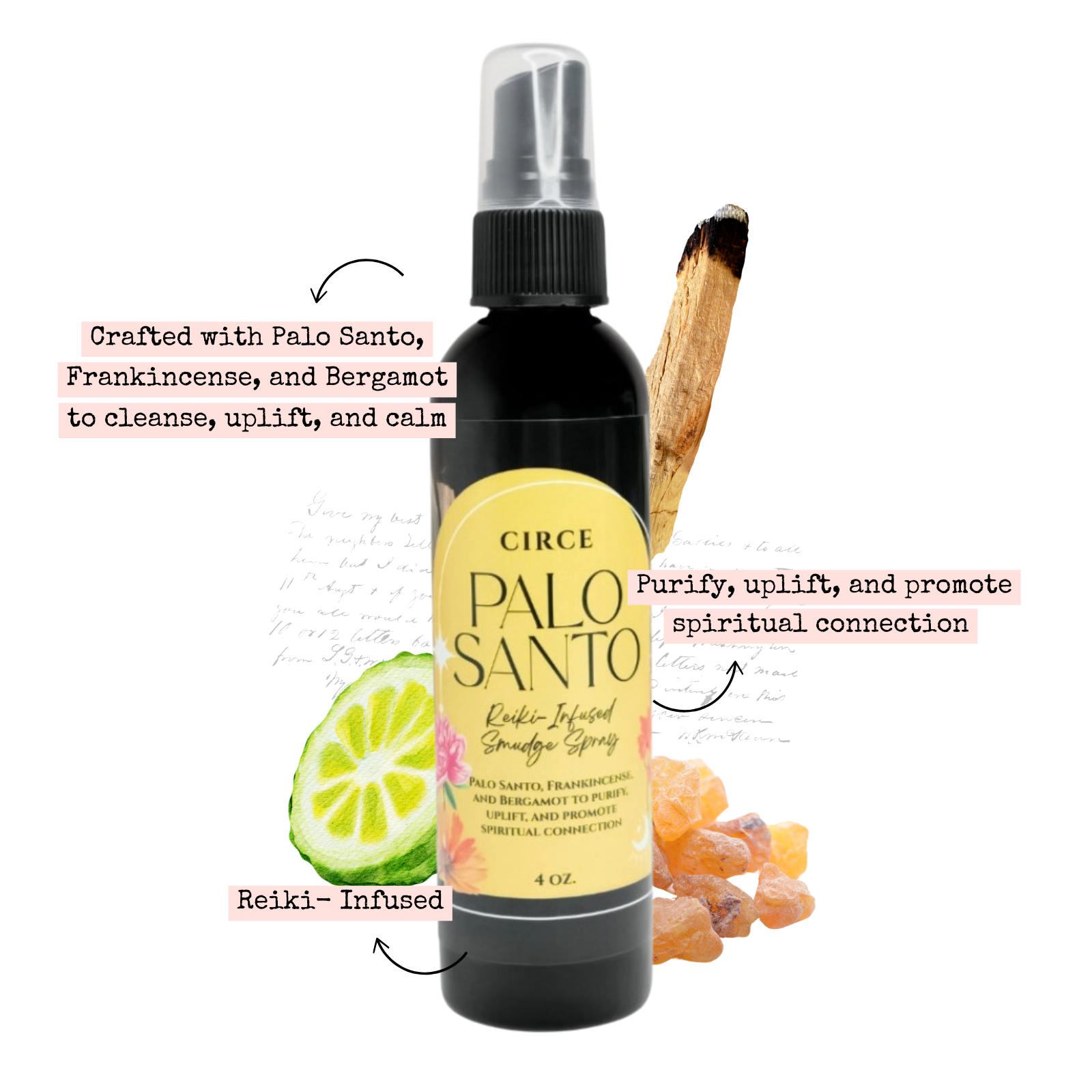 Foto 3 pulgar | Aerosol Para Manchas Circe Boutique Palo Santo 120 Ml - Venta Internacional.