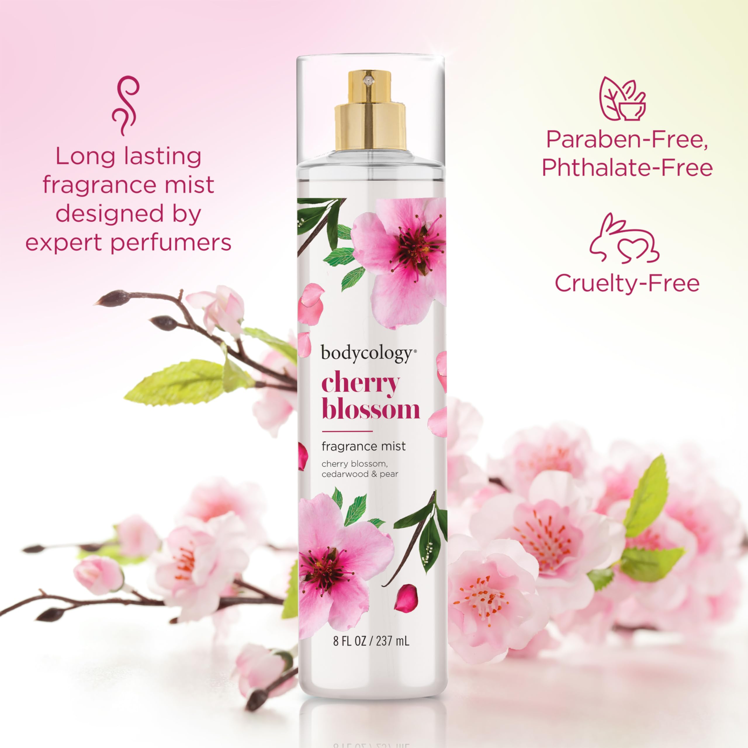 Foto 5 pulgar | Body Mist Bodycology  Fragancia Duradera  Flor De Cerezo  240 Ml - Venta Internacional.