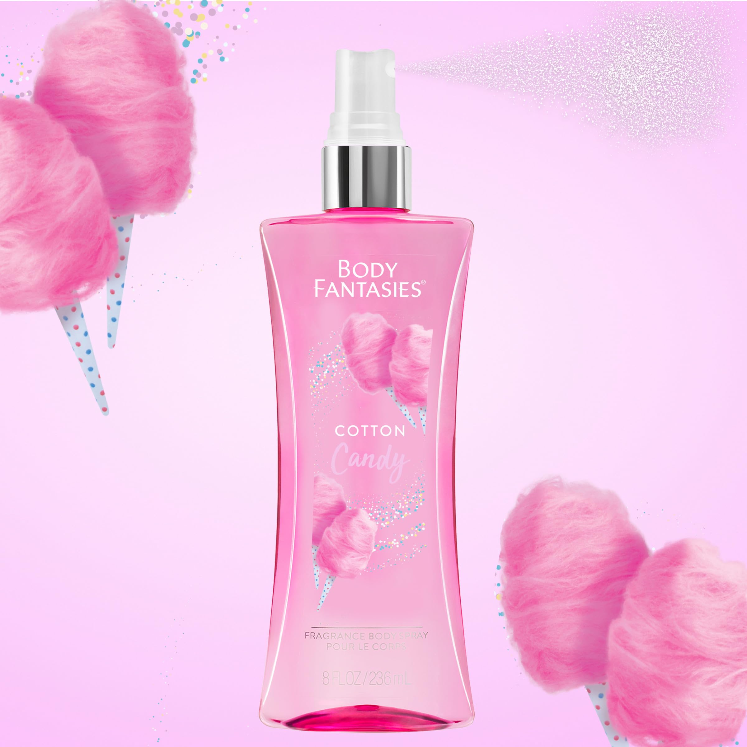 Foto 5 pulgar | Spray Corporal Body Fantasies Signature Cotton Candy 240 Ml X 2 - Venta Internacional.