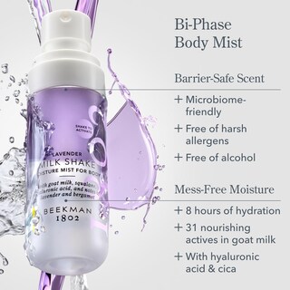 Foto 3 | Batido De Leche De Lavanda Body Mist Beekman 1802 De 140 Ml Con Ácido Hialurónico Y Aceite De Jojoba - Venta Intern