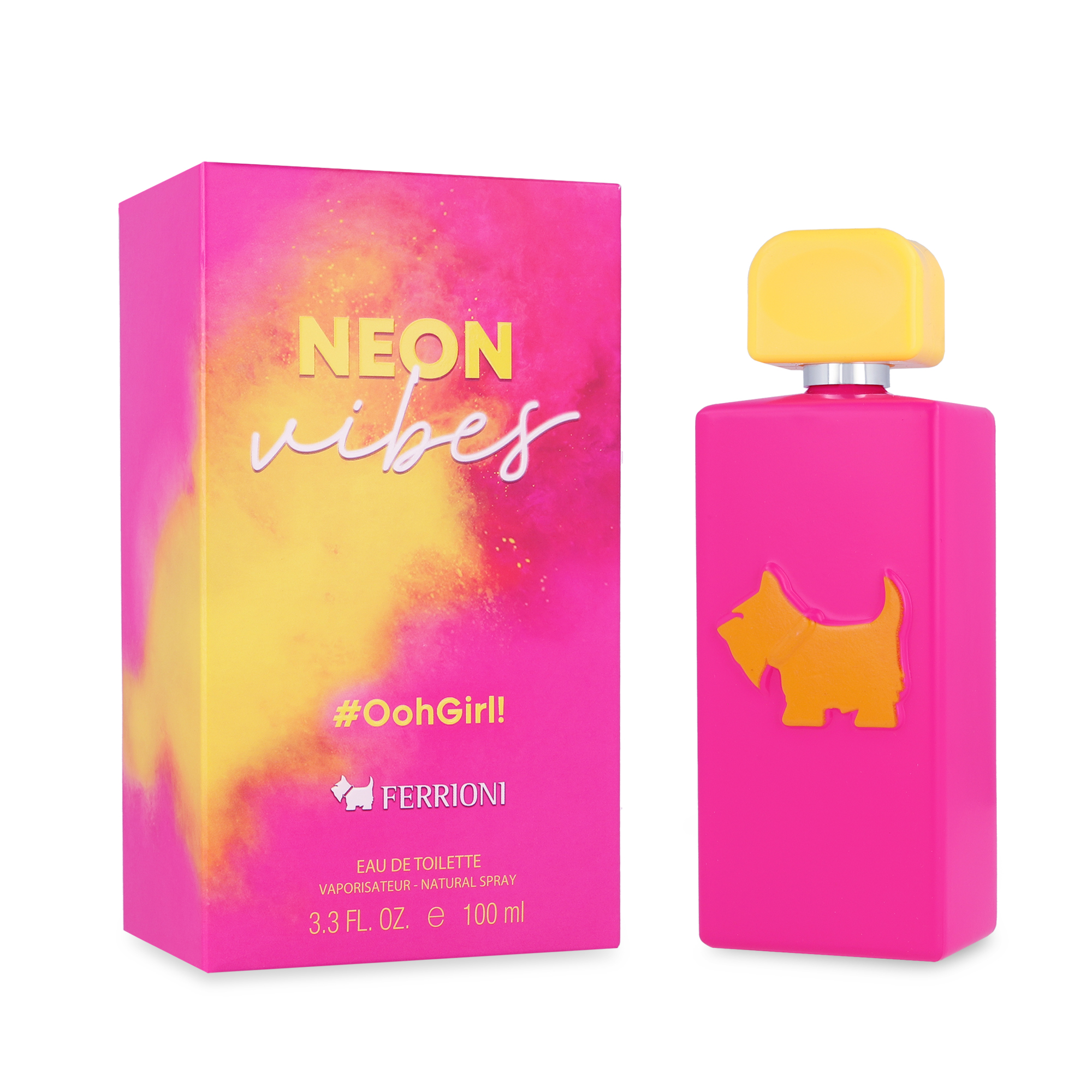 Foto 2 pulgar | Perfume Ferrioni Neon Ooh Girl de 100ml Edt Spray para Dama