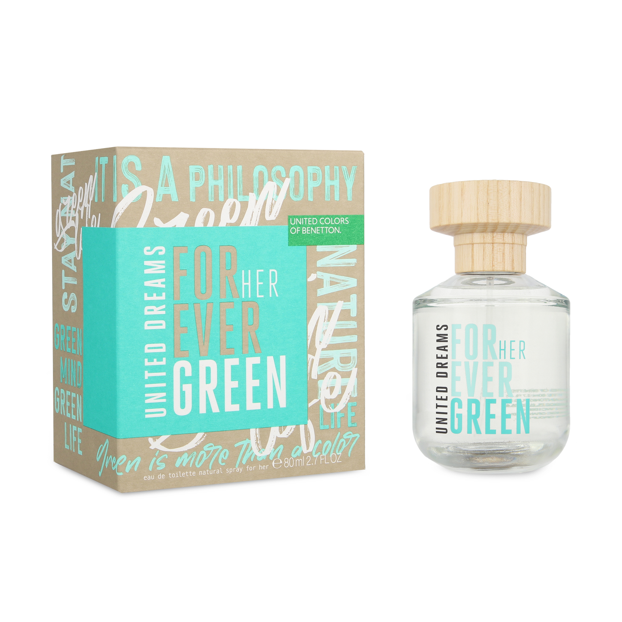Foto 1 | Perfume Benetton Forever Green 80 ML Edt Spray