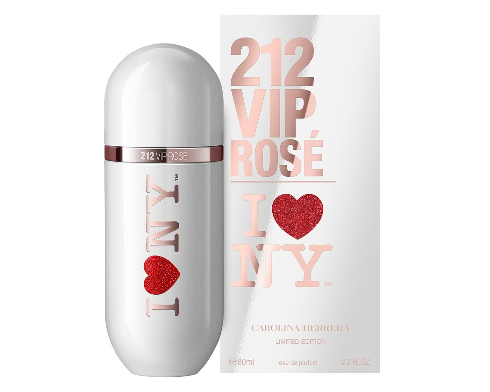 Foto 3 pulgar | Perfume Carolina Herrera 212 Vip Rose I Love Ny 80ml Edp Spray