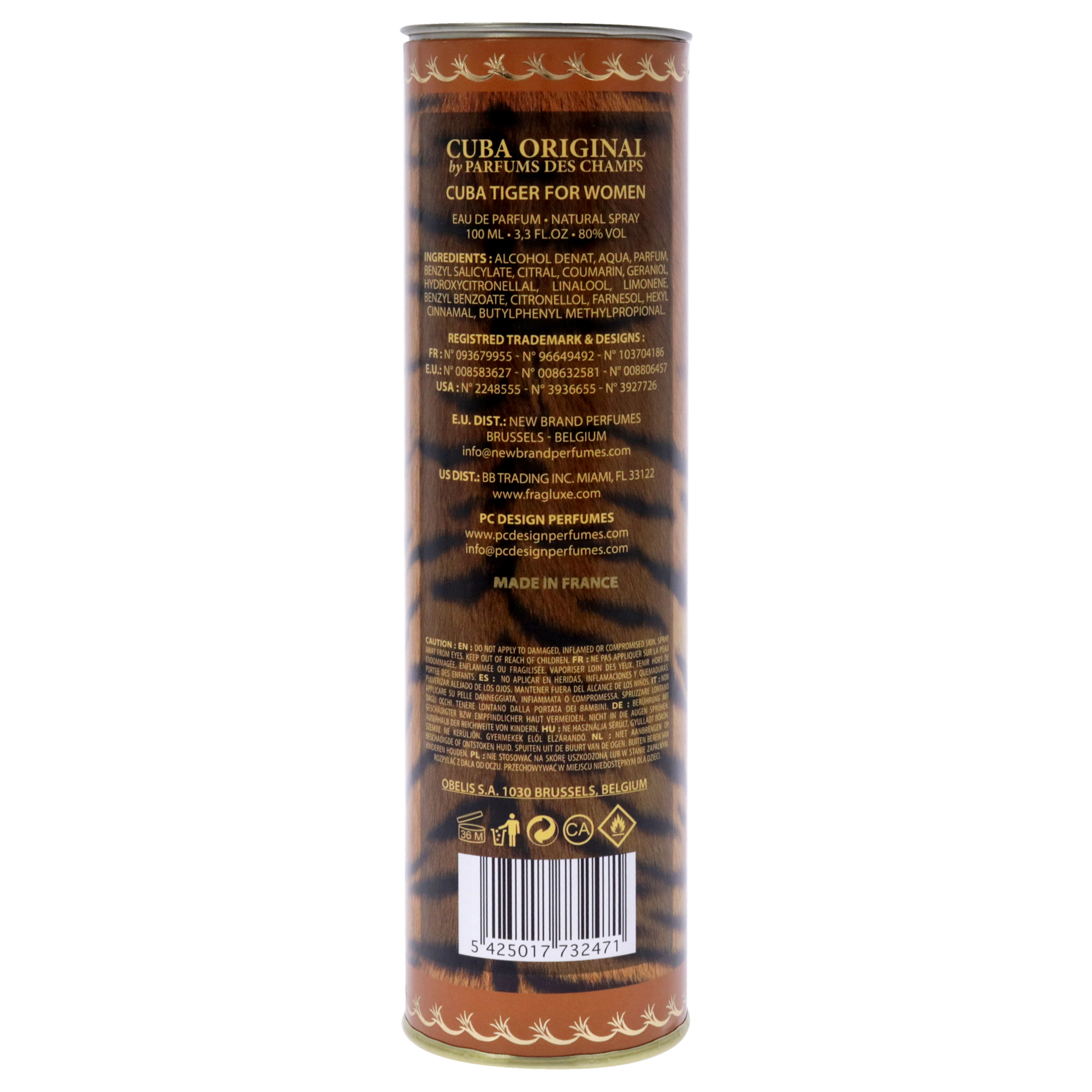 Foto 6 pulgar | Venta Internacional - Perfume Cuba Jungle Tiger Edp para Mujer 100 Ml