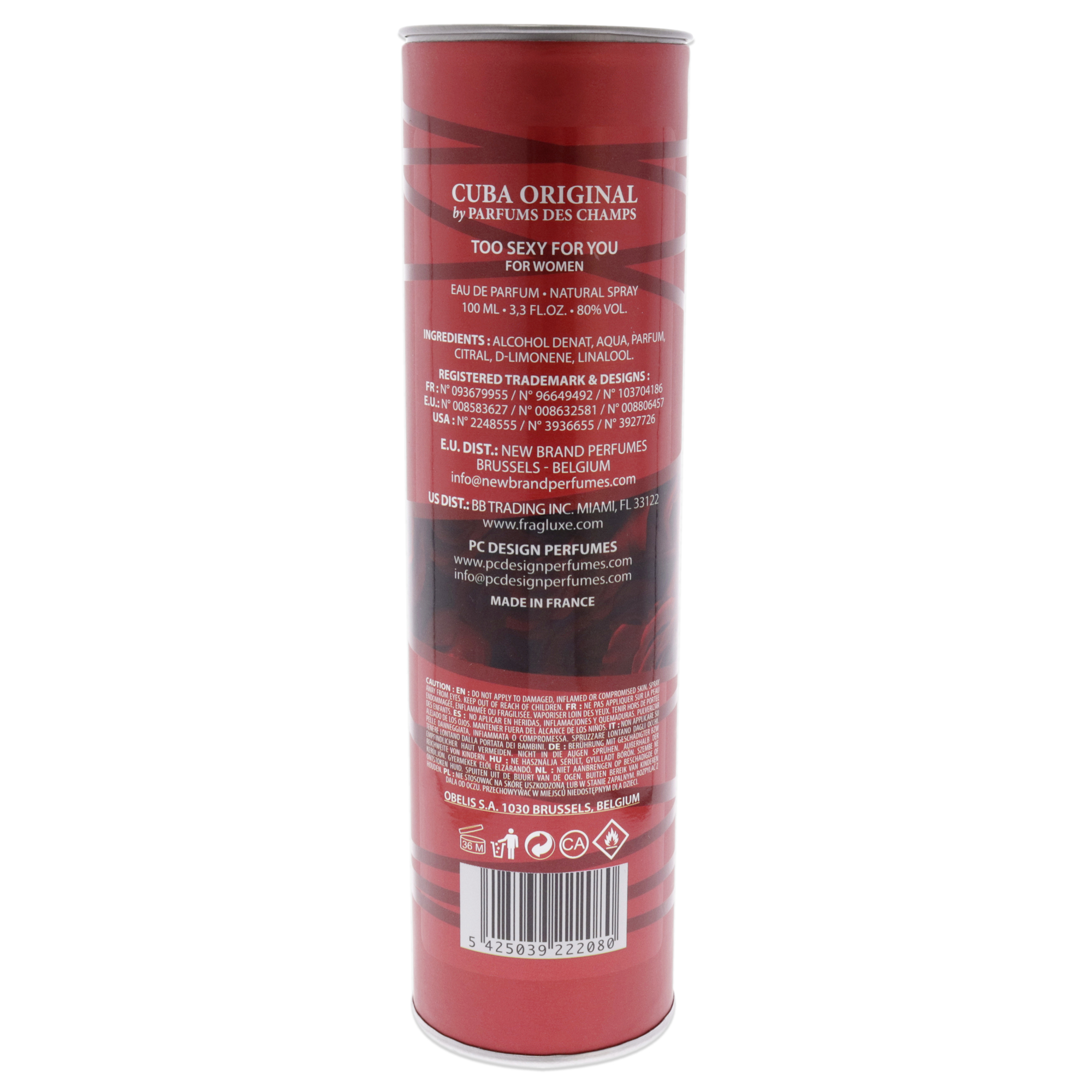 Foto 4 | Venta Internacional- Perfume Cuba Too Sexy For You Eau De Parfum para Mujer 100 Ml