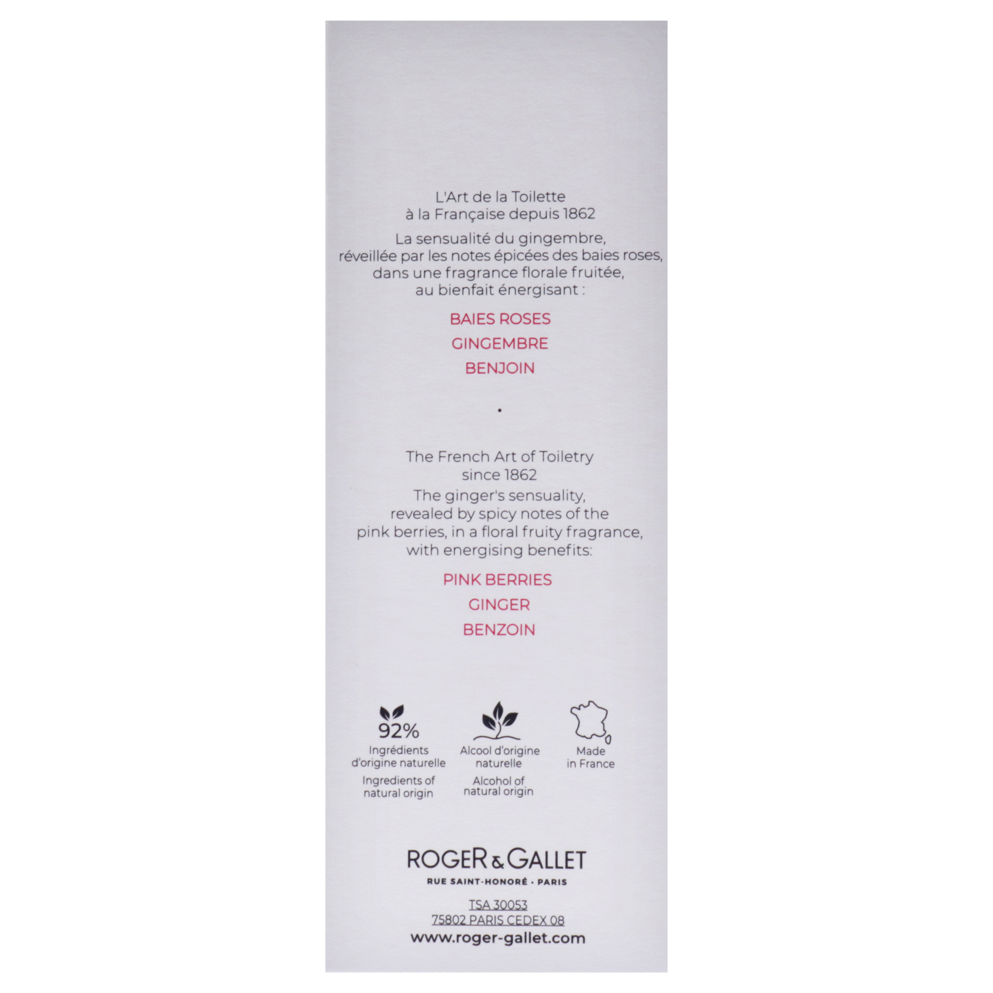 Foto 7 pulgar | Fragante spray de agua Roger & Gallet Wellbeing Red Ginger 100ml - Venta Internacional