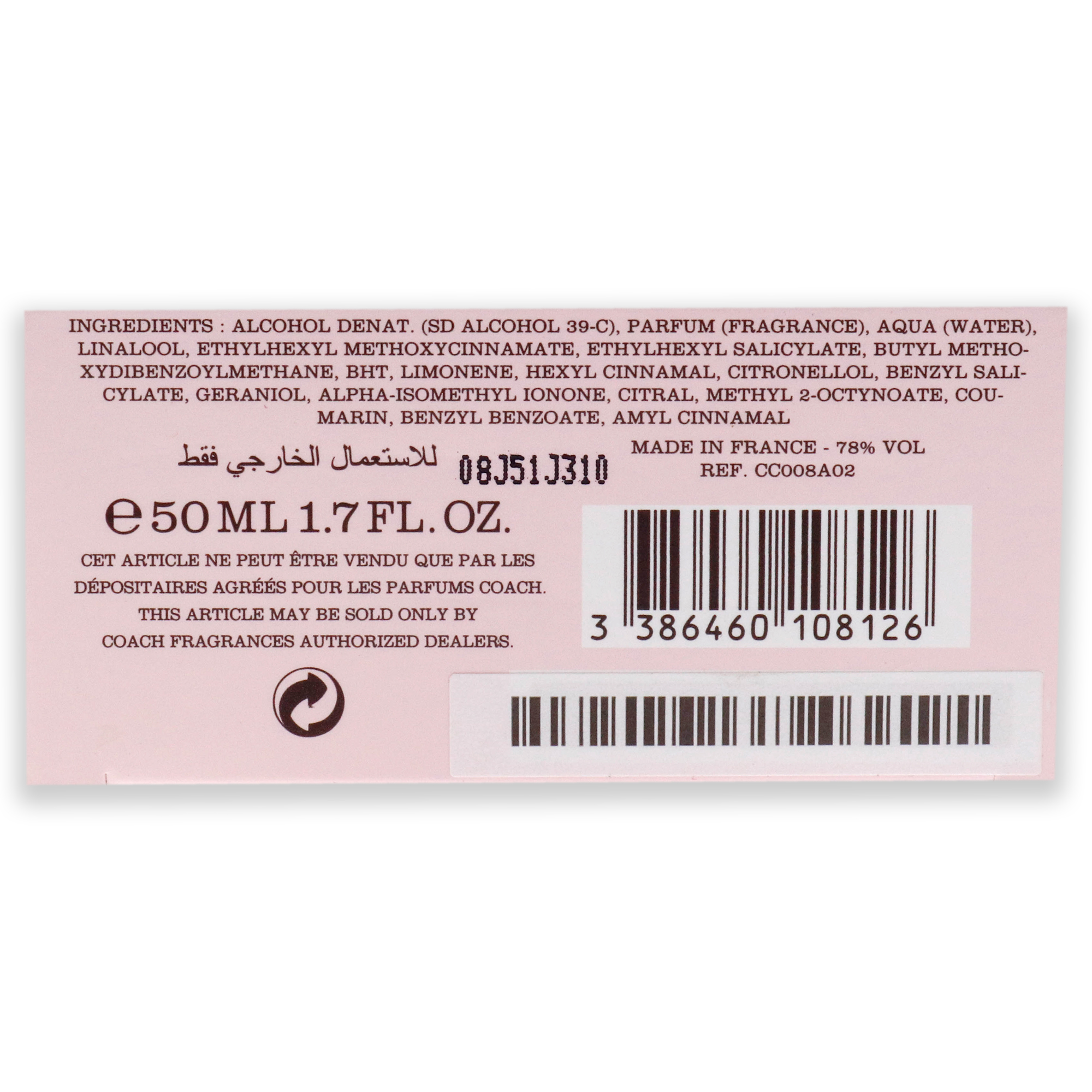 Foto 5 | Perfume Coach Floral Blush Eau De Parfum Para Mujer, 50 Ml - Venta Internacional.