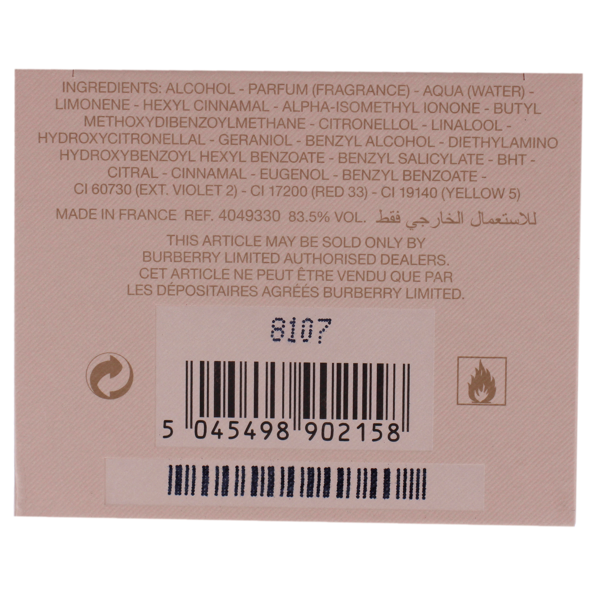 Foto 6 pulgar | Perfume Burberry My Burberry Blush Eau de Parfum 50 ml para Mujer - Venta Internacional