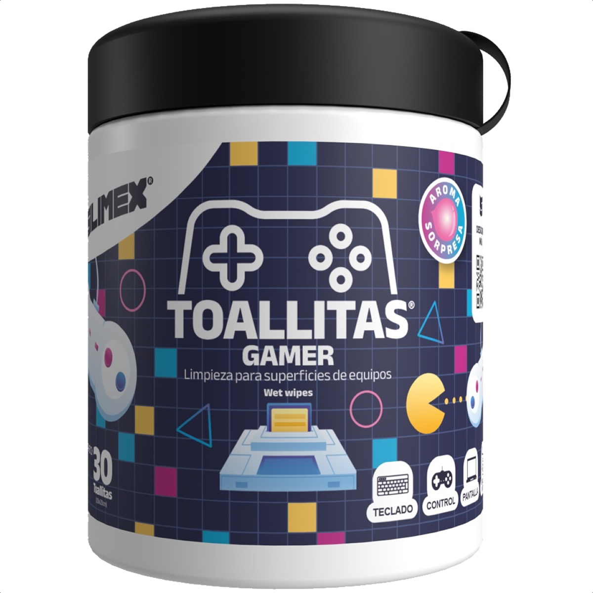 Foto 2 pulgar | Toallitas Humedas Limpiadoras Gamer Silimex