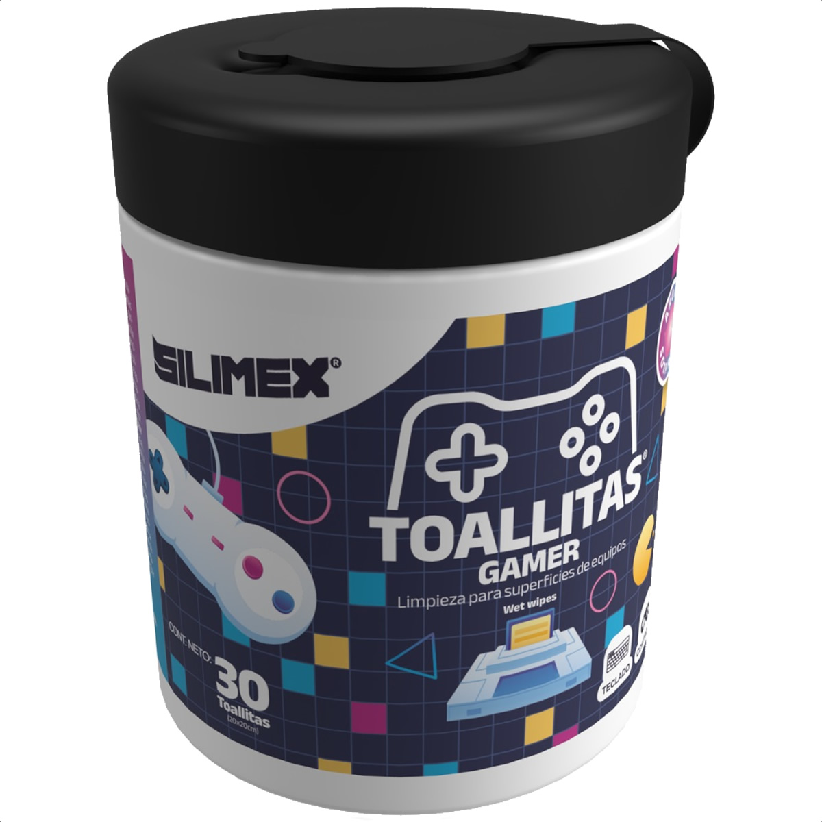 Foto 3 pulgar | Toallitas Humedas Limpiadoras Gamer Silimex