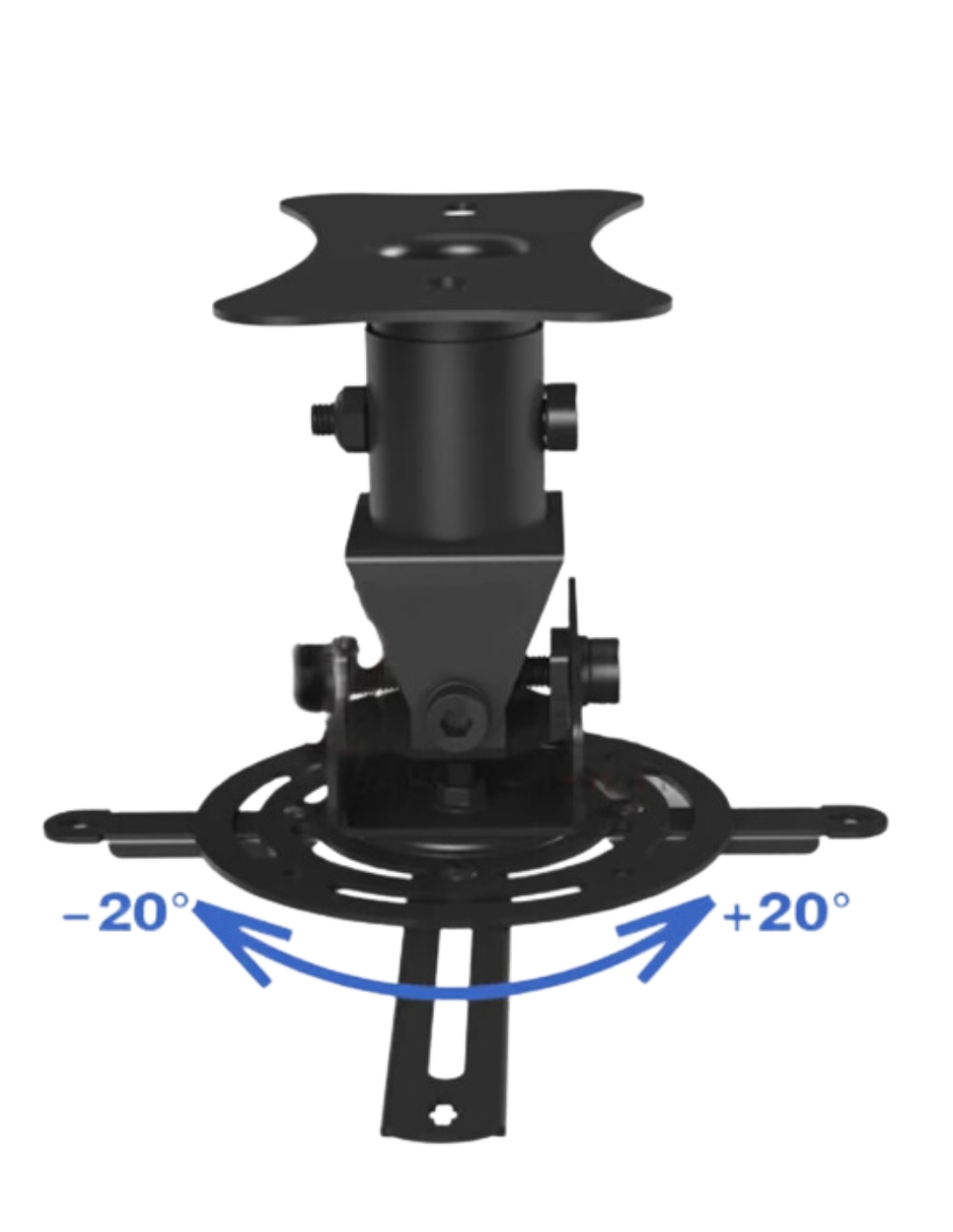 Foto 4 pulgar | Soporte De Techo Para Proyector T717m Soporta Hasta 13.6 Kg Negro