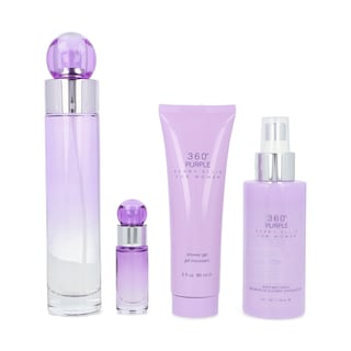 Foto 2 | Set 360 Purple 4pzs 100 Ml Edp Spray + Shower Gel 90 Ml + Body Mist 118 Ml Spray + 7.5 Ml Edp Spray