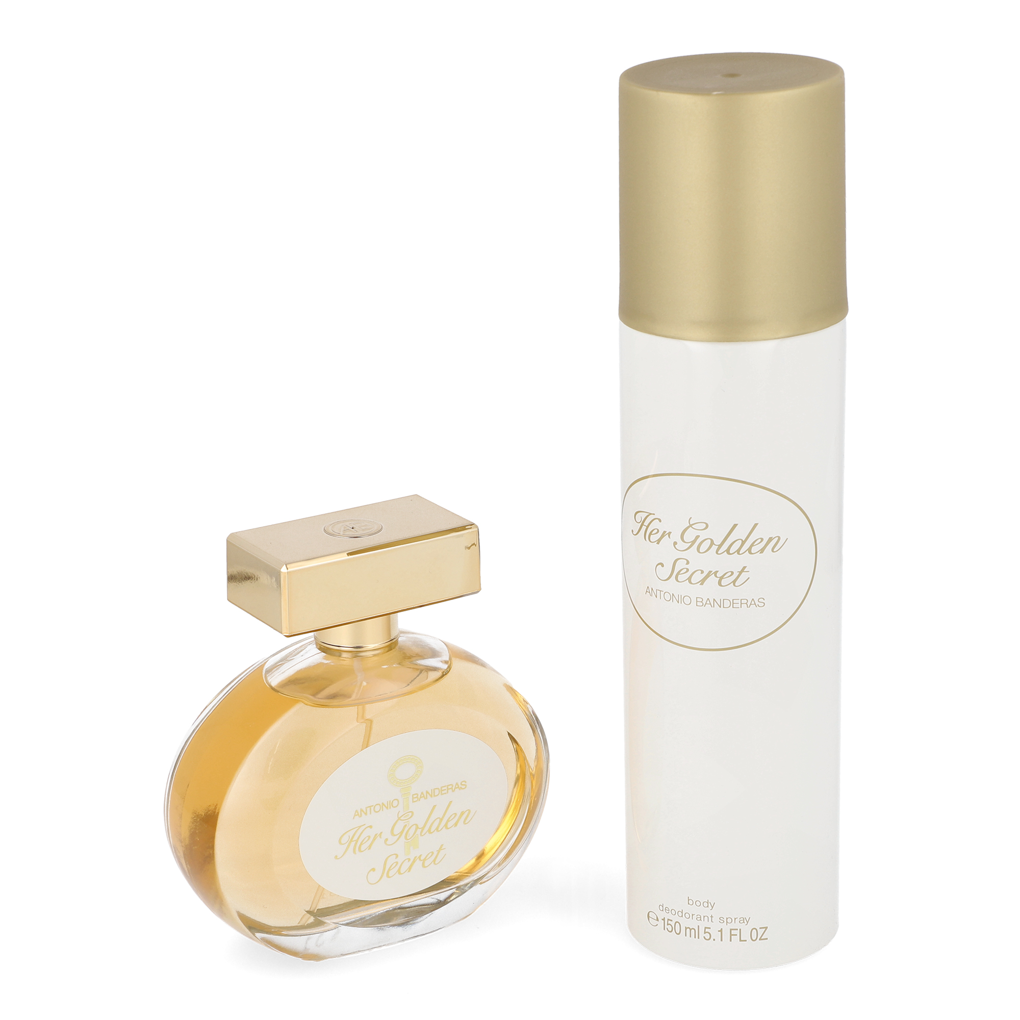 Foto 4 pulgar | Set 2 Piezas Antonio Banderas Her Golden Secret 80 ml Edt Spray y Desodorante 150 ml para Dama