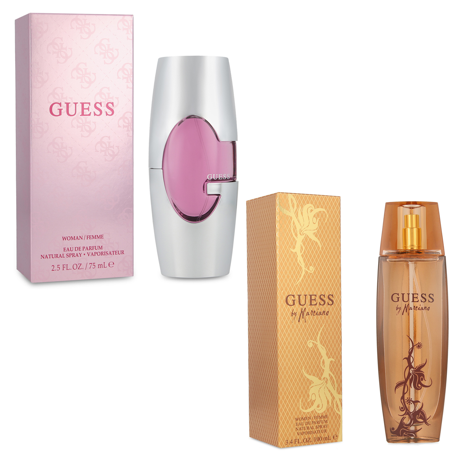 Foto 2 pulgar | Paquete 2x1 Guess Marciano de 100 ml Edp y Guess Edp 75 ml