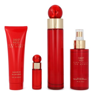 Foto 1 | Set de Perfume 360° Red 4pzs 100 ml Edp Spray/ Body Mist 118 ml/ Shower Gel 90 ml/ 7.5 ml Edp Spray