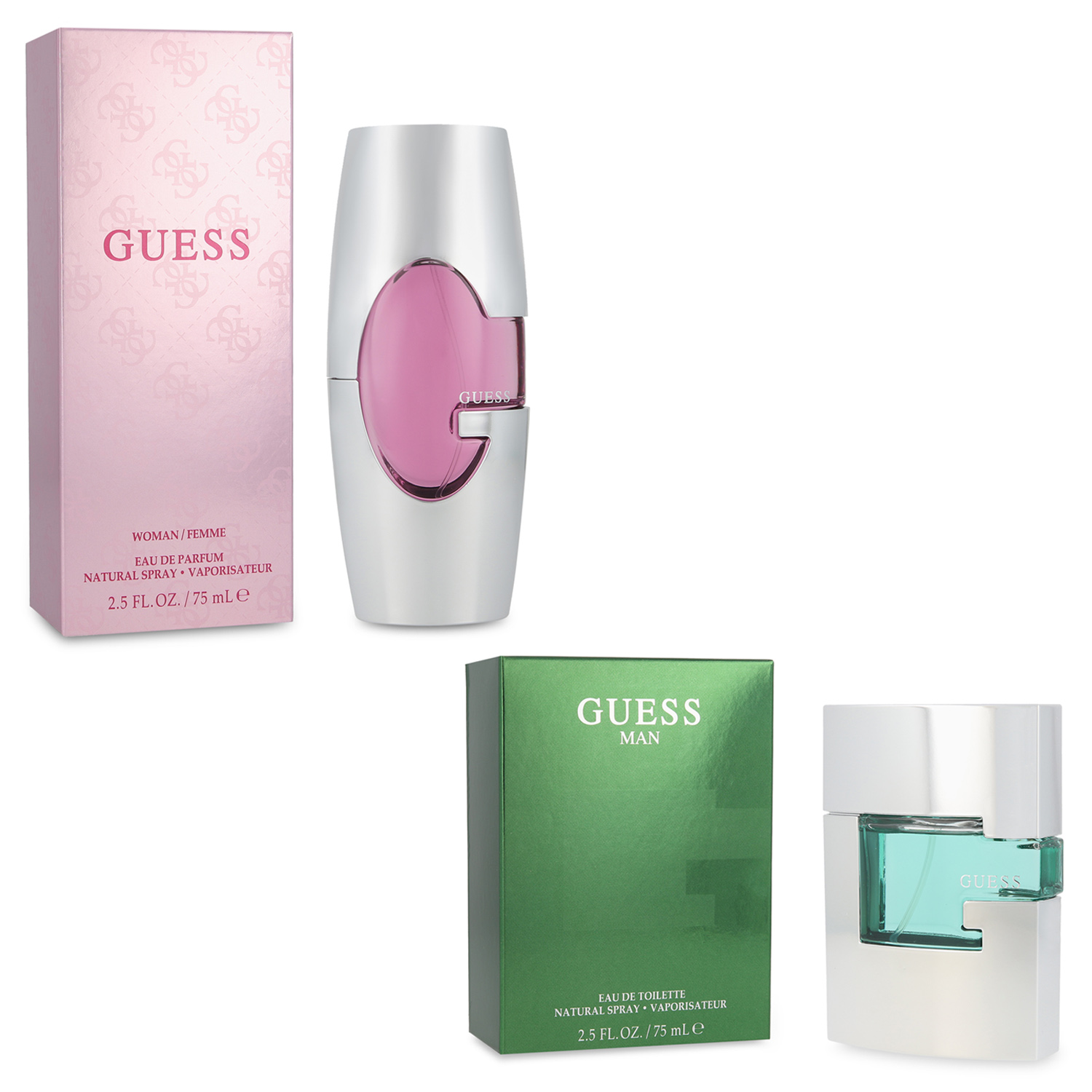Paquete GUESS 2 Pz Guess 75ml Edp Spray + Guess 75ml Edt Spray