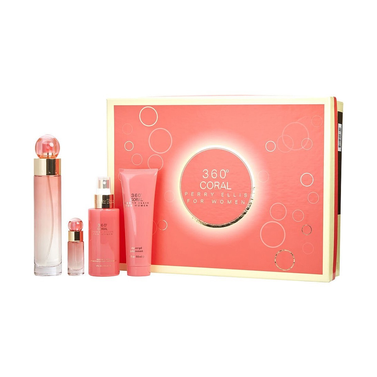 Set Perry Ellis 360 Coral Perfume 118ml Set M077 - S017