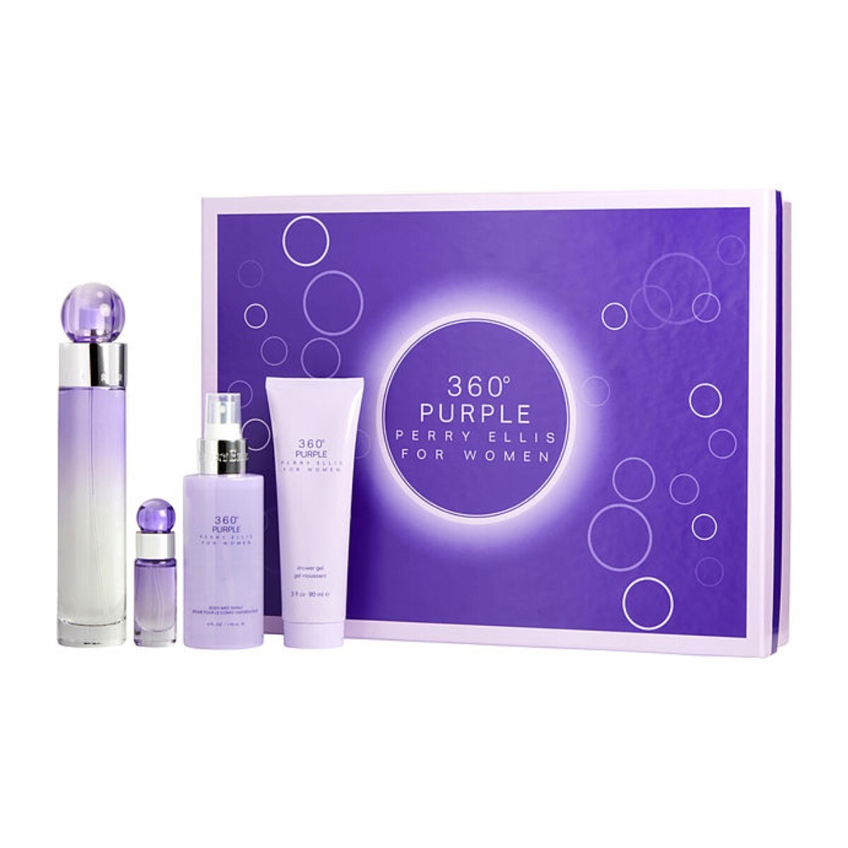 Set Perry Ellis 360 Purple Perfume 118ml Set M078 - S017