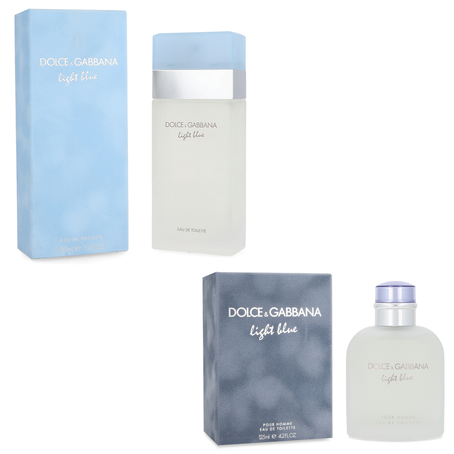 Foto 1 | Paquete Dolce & Gabbana 2 Pz Light Blue 100ml Edt Spray + Light Blue 125ml Edt Spray