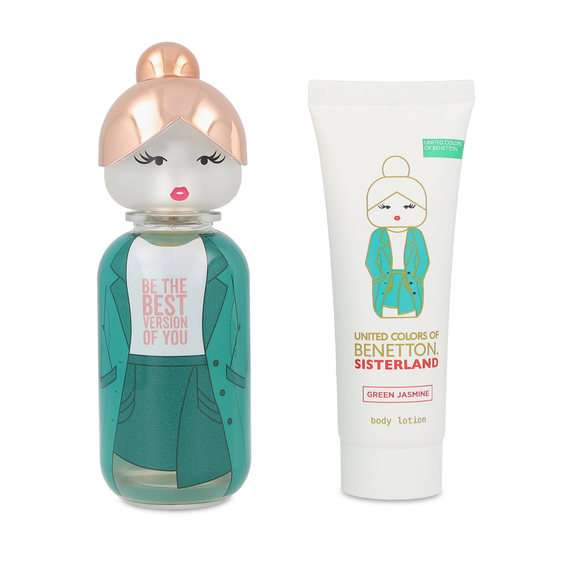 Foto 2 pulgar | Set Benetton Sisterland Green Jasmine 2 Piezas para Mujer