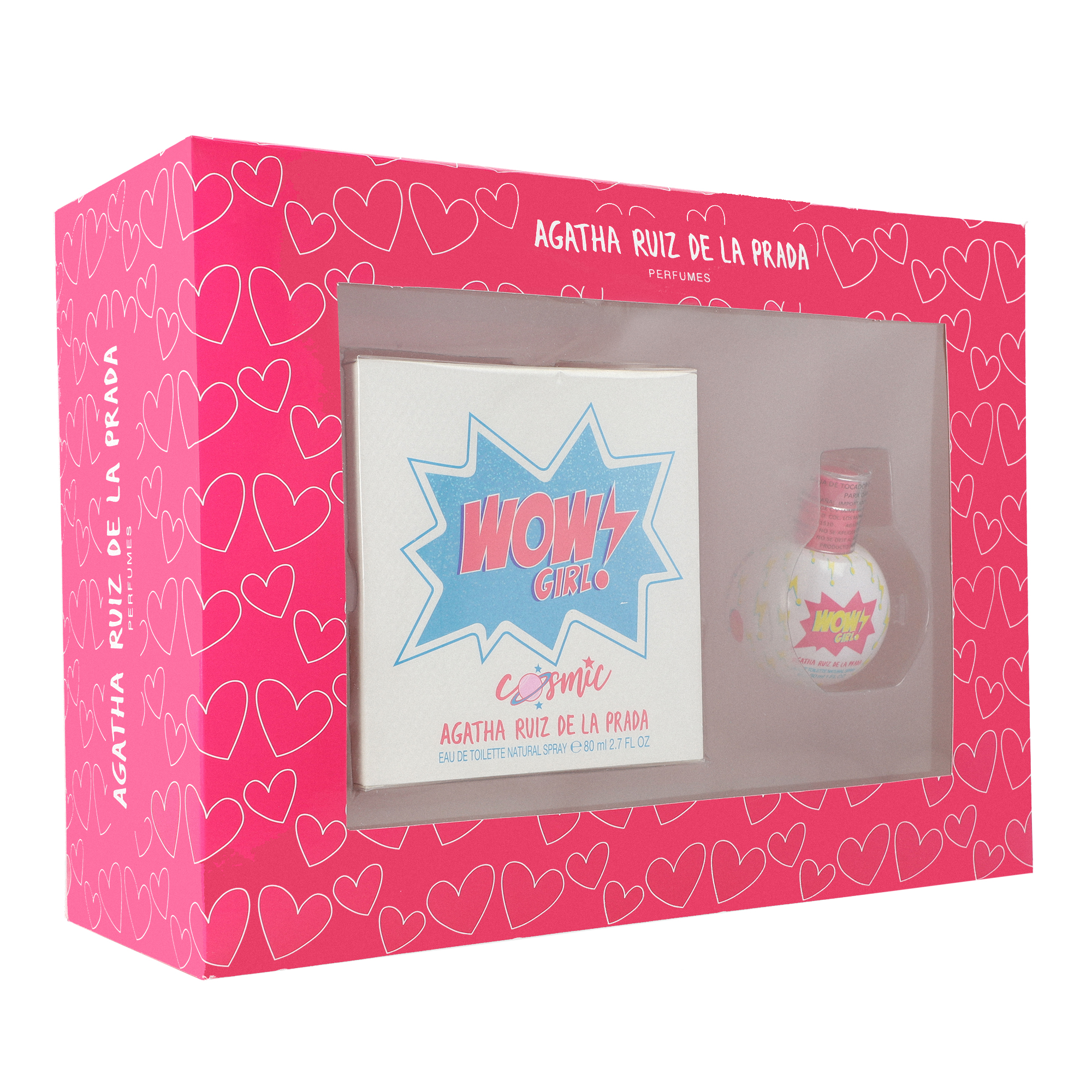 Foto 3 pulgar | Set Para Dama Agatha Wow Girl 2pzs 80 Ml Edt Spray + Wow Girl 30 Ml Edt Spray