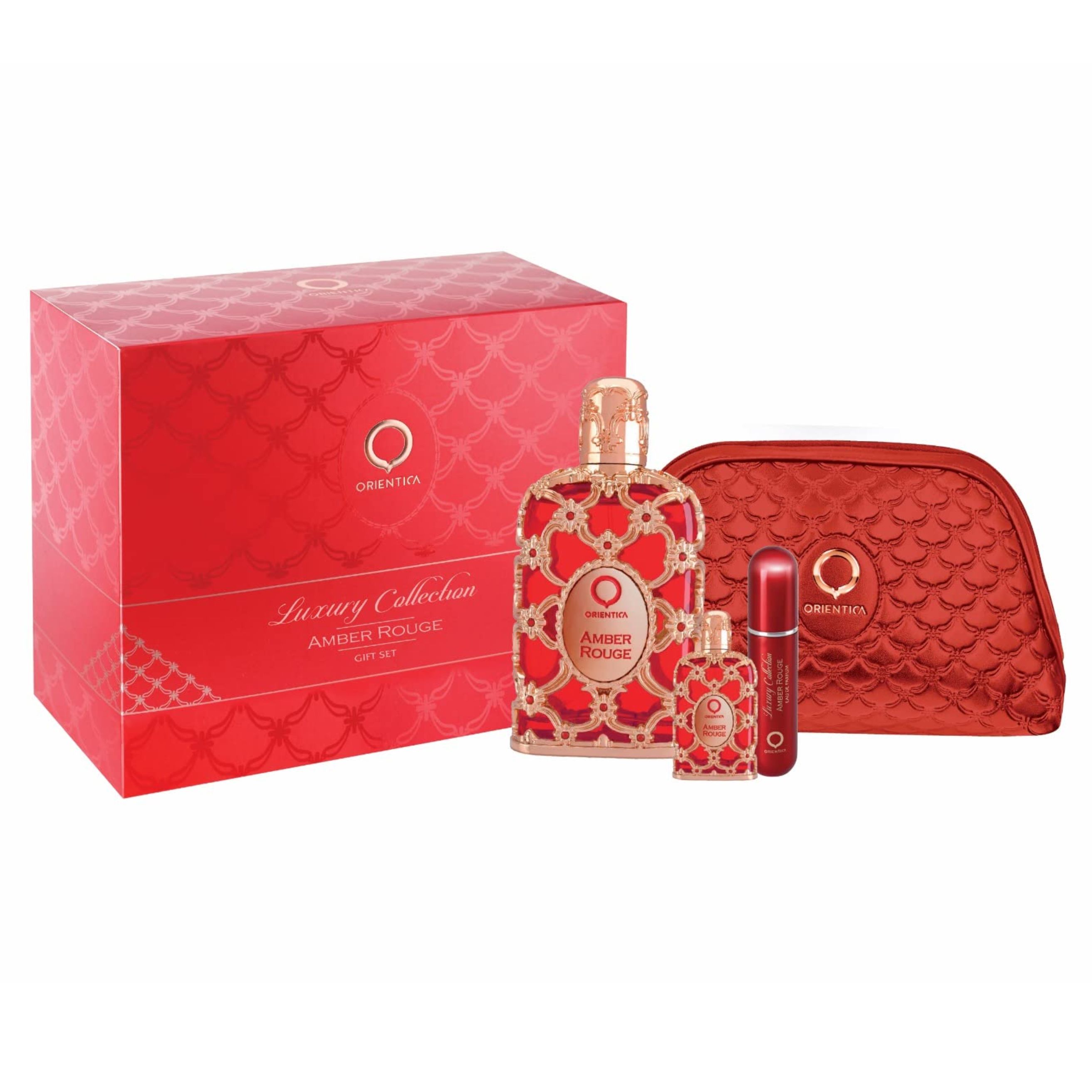Set De Perfume Unisex Orientica Amber Rouge 80ml Edt