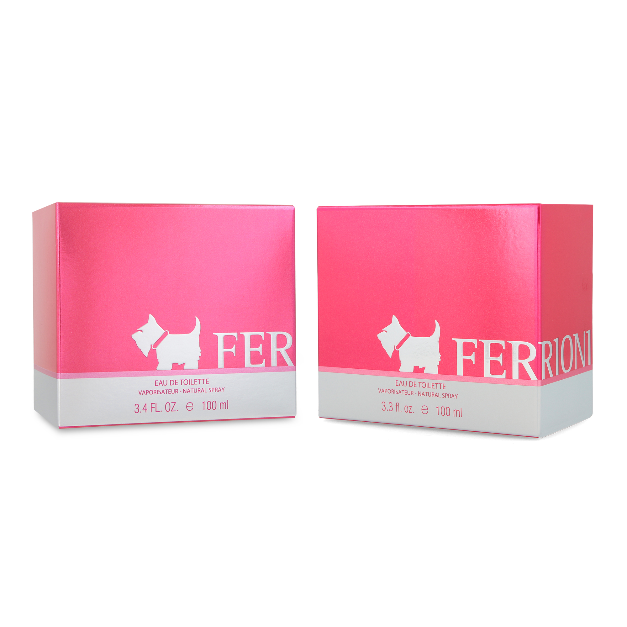 Foto 3 pulgar | Perfume Ferrioni Pink Terrier 100ml Edt 2 Piezas