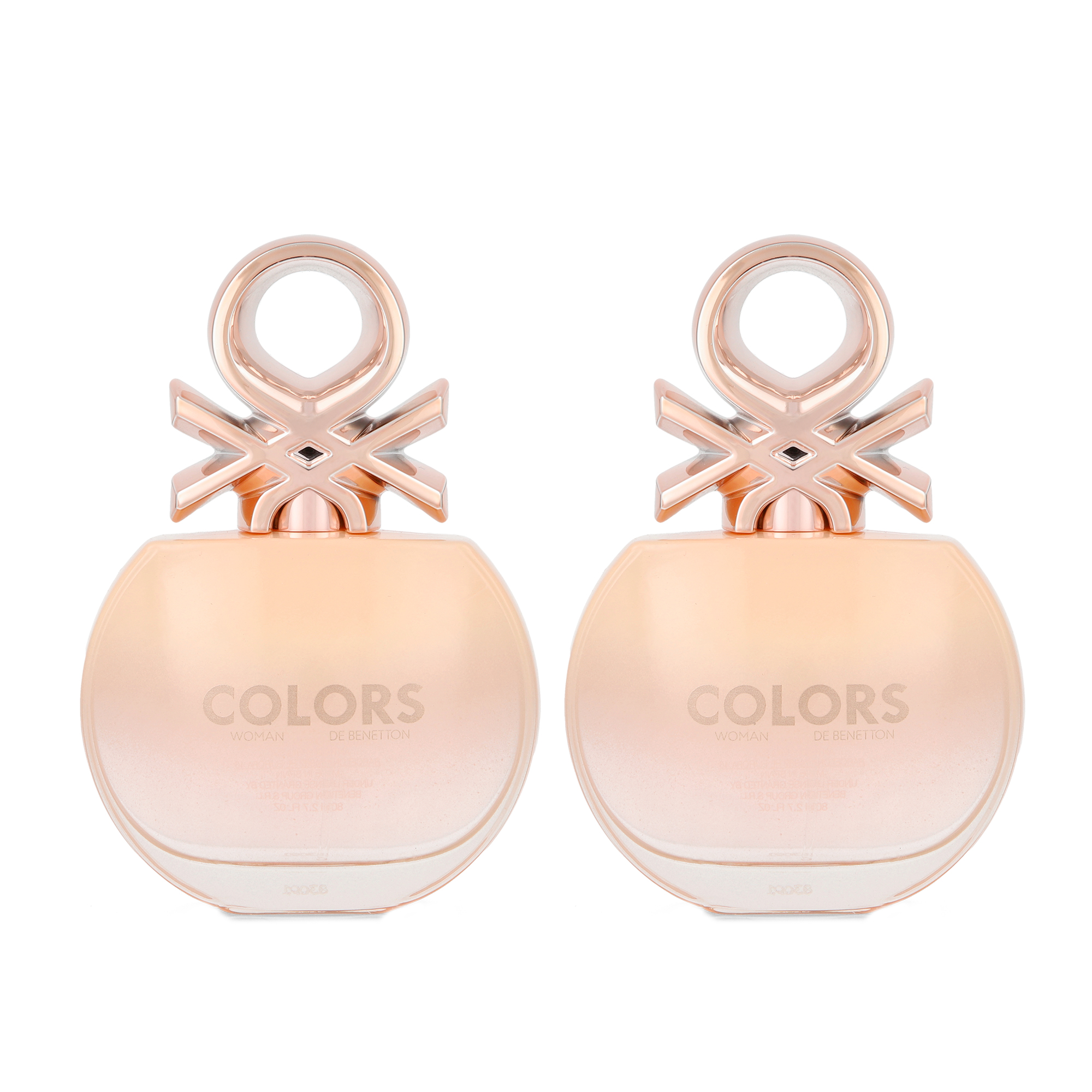 Foto 2 pulgar | Perfume Benetton Colors Rose Eau de Toilett 80 ml 2 Piezas
