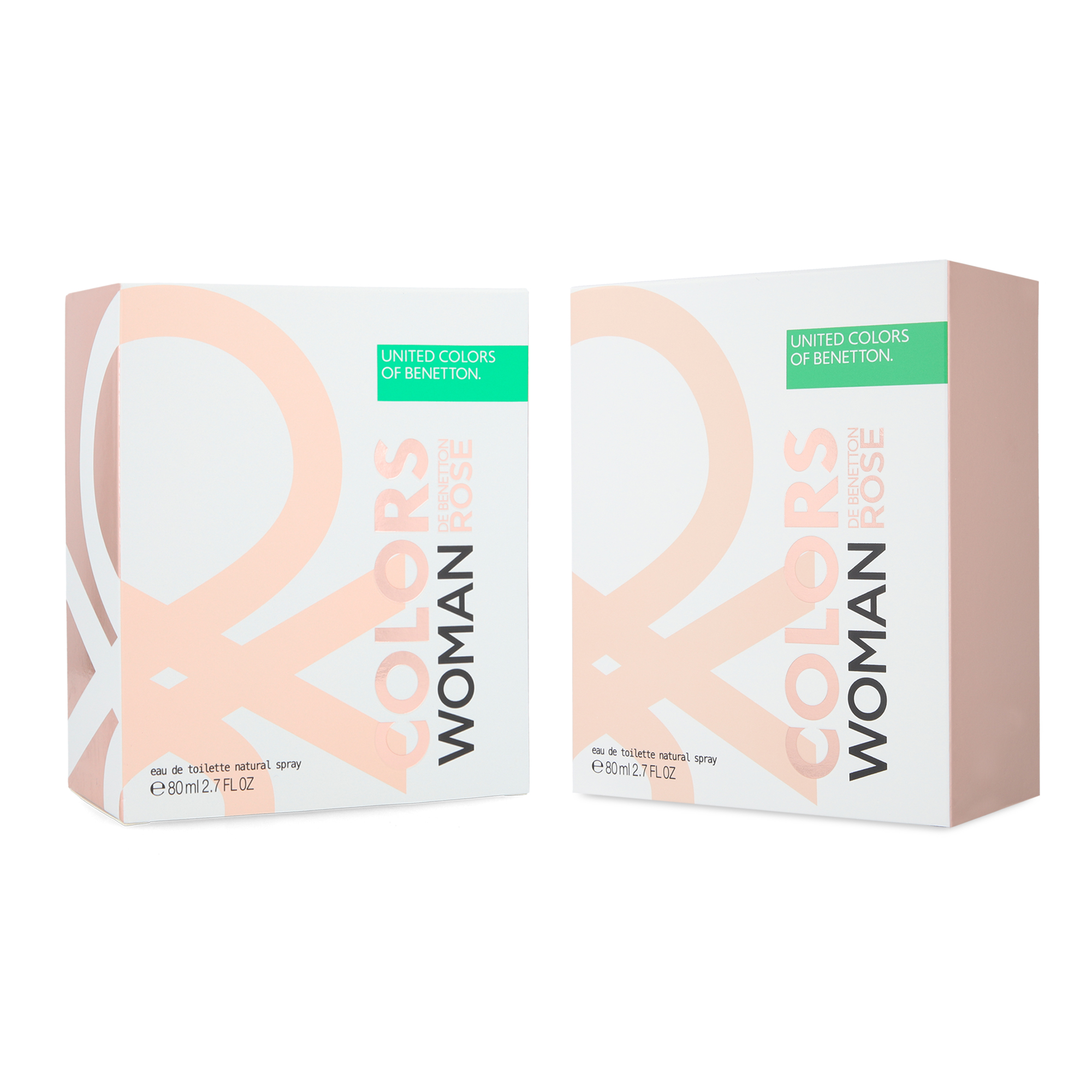 Foto 3 pulgar | Perfume Benetton Colors Rose Eau de Toilett 80 ml 2 Piezas