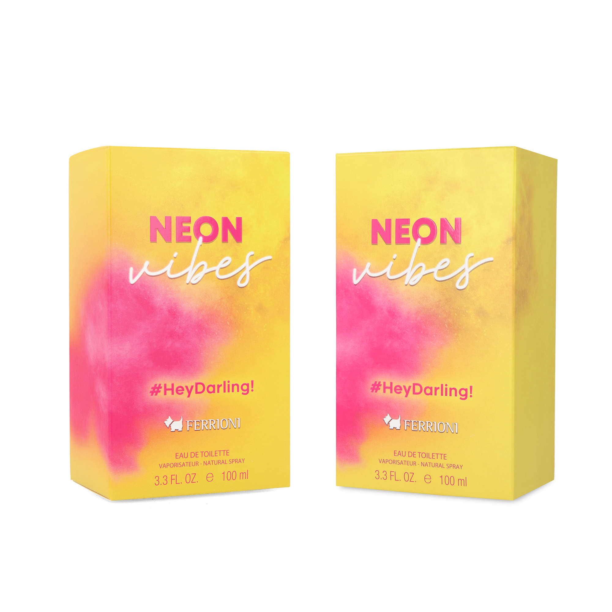 Foto 3 pulgar | Perfume Ferrioni Neon Hey Darling Eau de Toilet 100 ml 2 Piezas