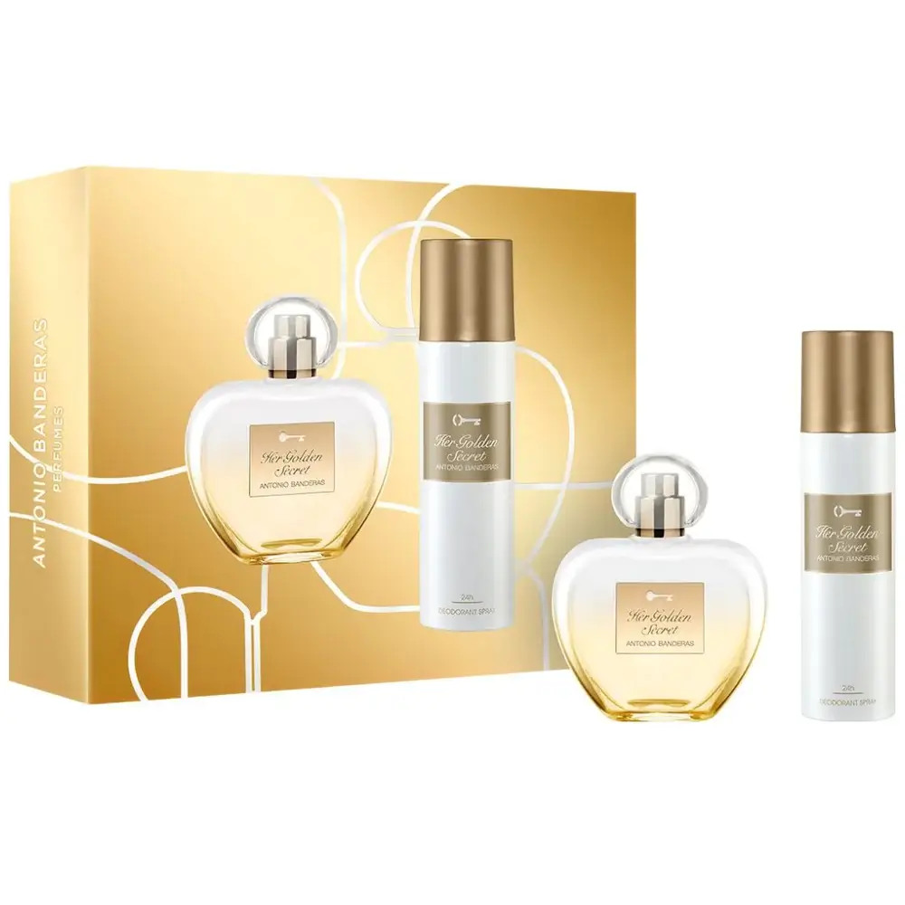 Foto 1 | Set Antonio Banderas Her Golden Secret Eau de Toilette 80 ml + Desodorante 150 ml