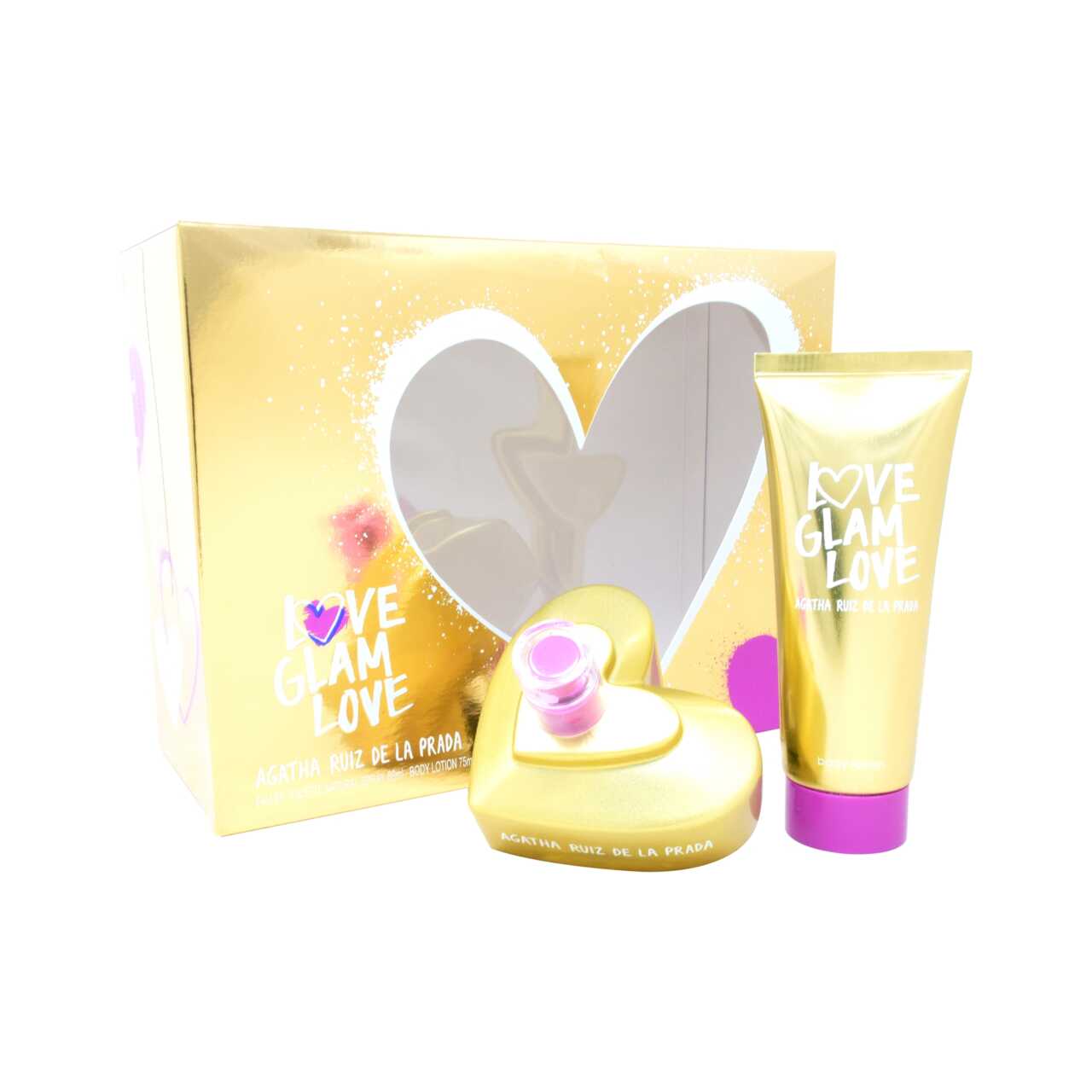 Set Agatha Ruiz de la Prada Love Glam Love Eau de Toilette 80 ml + Body Lotion 75 ml $858