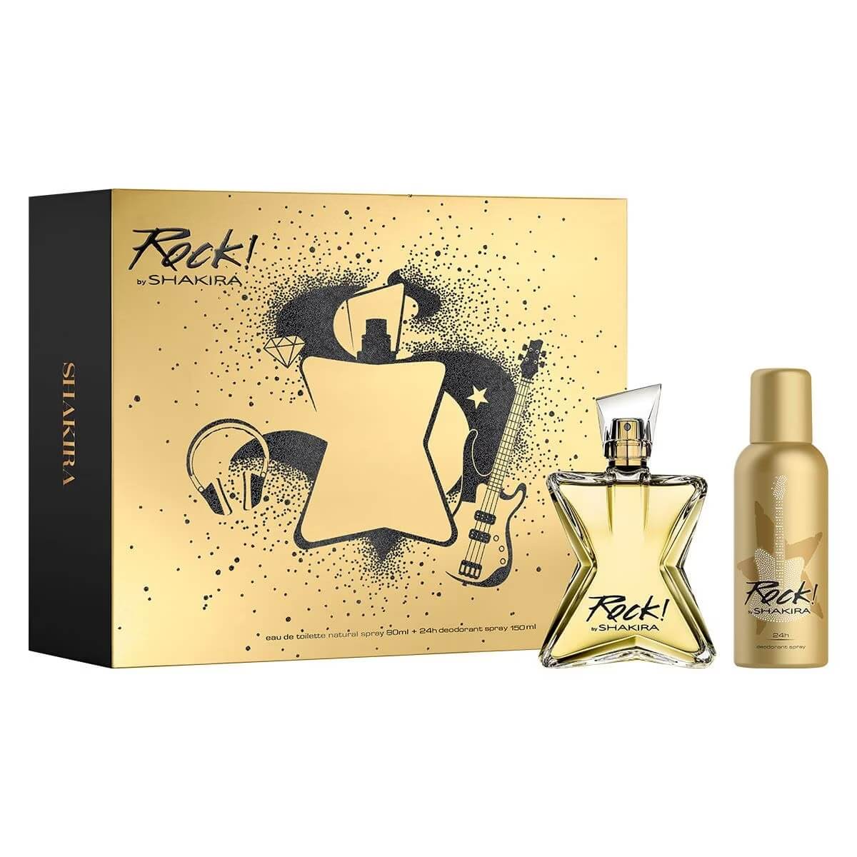 Set Shakira Rock 2pzs 80ml Edt Spray/ Desodorante 150ml Spray $950