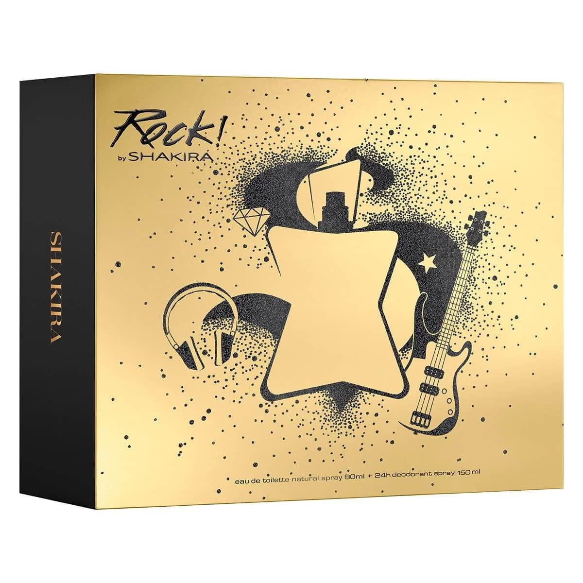 Foto 4 pulgar | Set Shakira Rock 2pzs 80ml Edt Spray/ Desodorante 150ml Spray