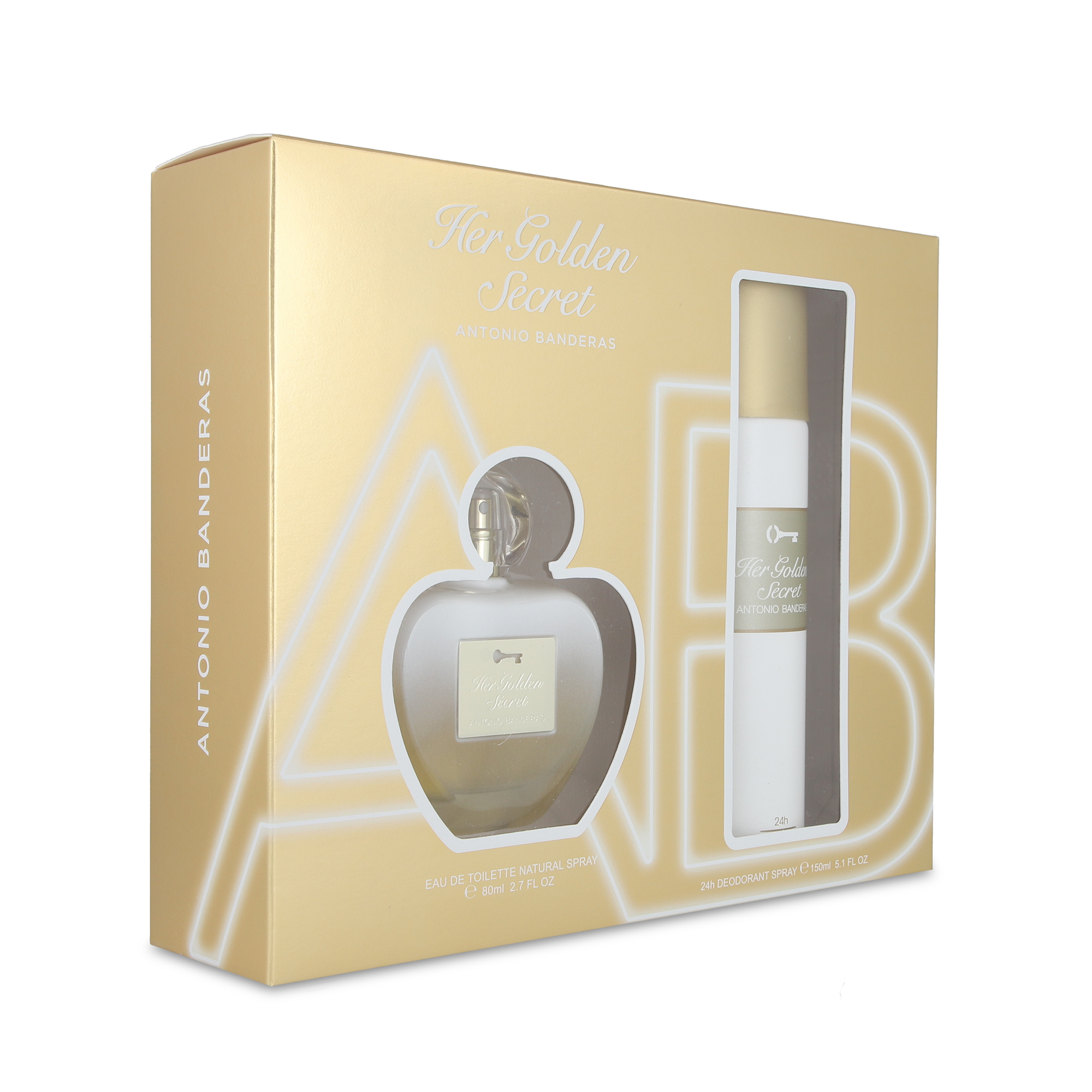 Foto 3 pulgar | Perfume Antonio Banderas Golden 2 Piezas para Mujer