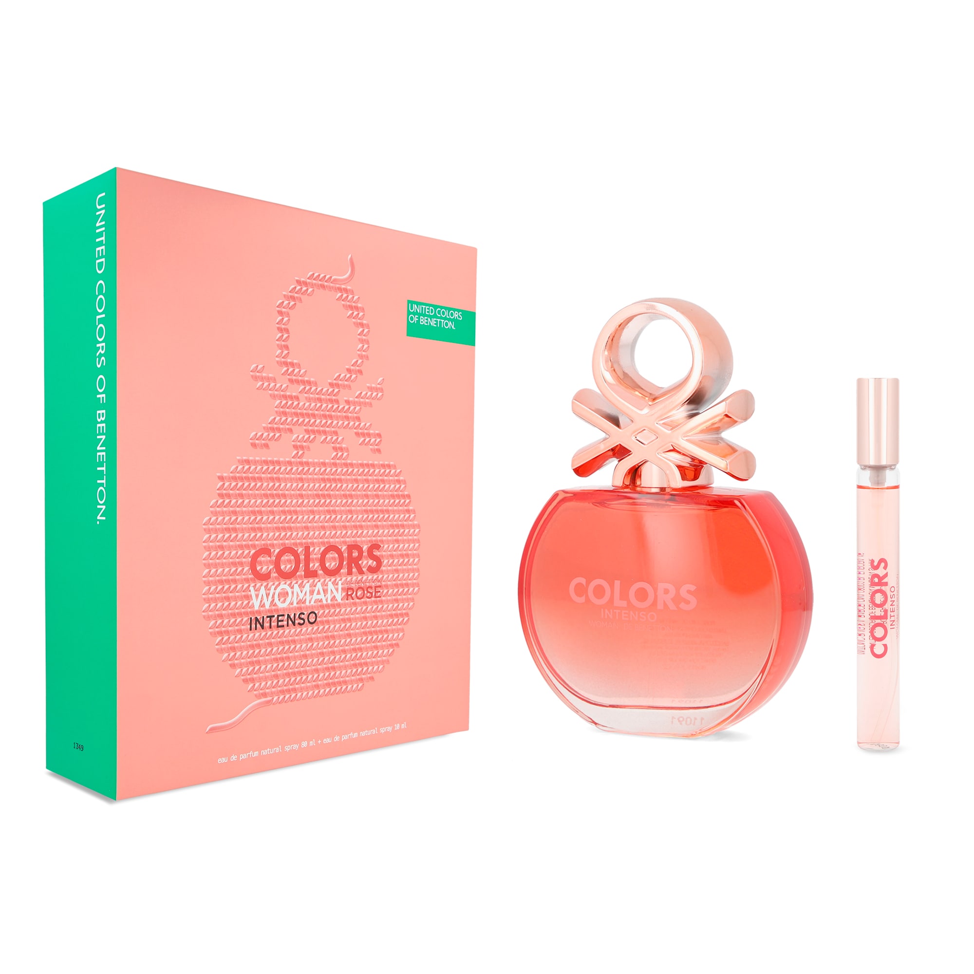 Perfume Benetton Colors Rose Intense 2 Piezas $1,135