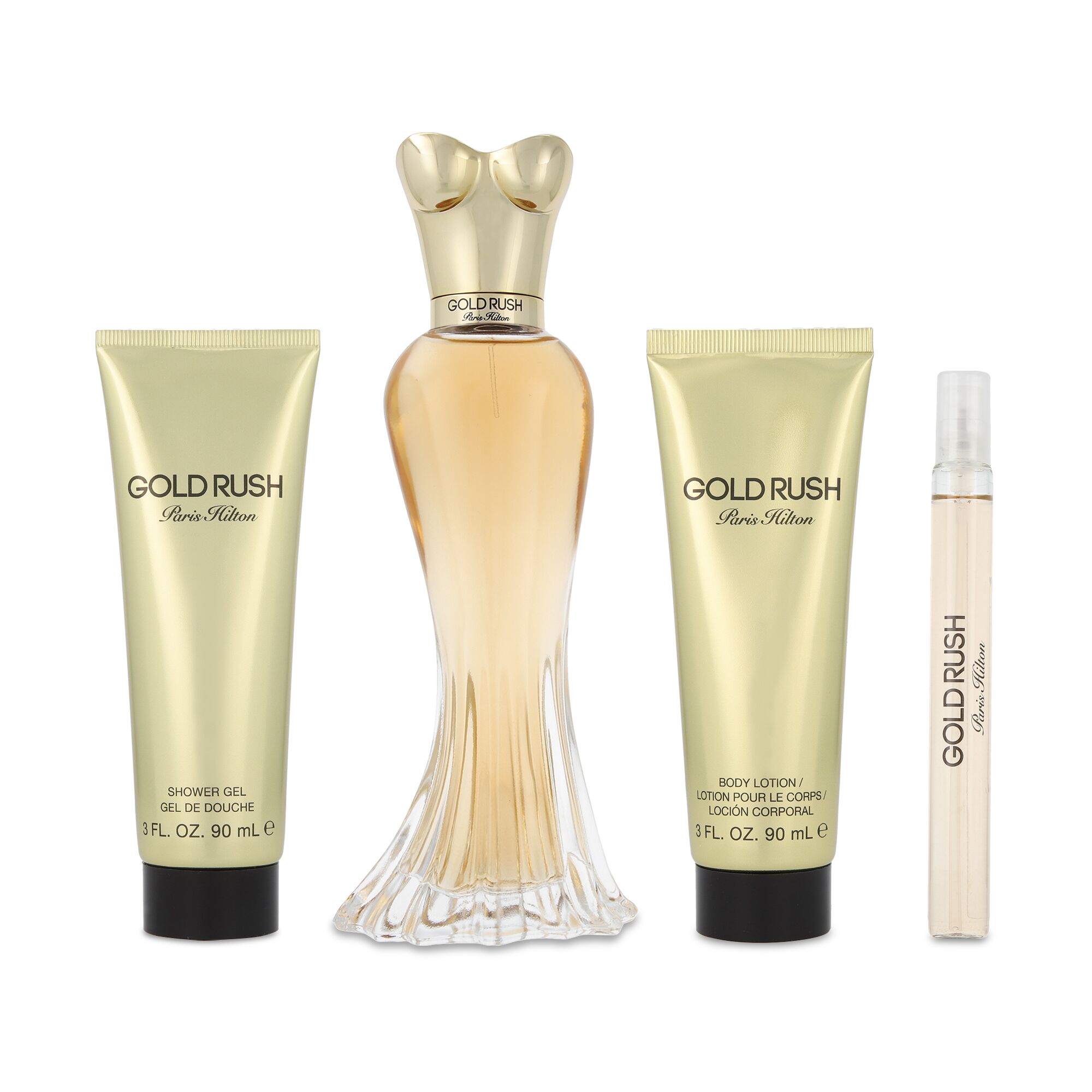 Foto 1 | Fragancia Gold Rush 4 Piezas de Paris Hilton para Mujeres