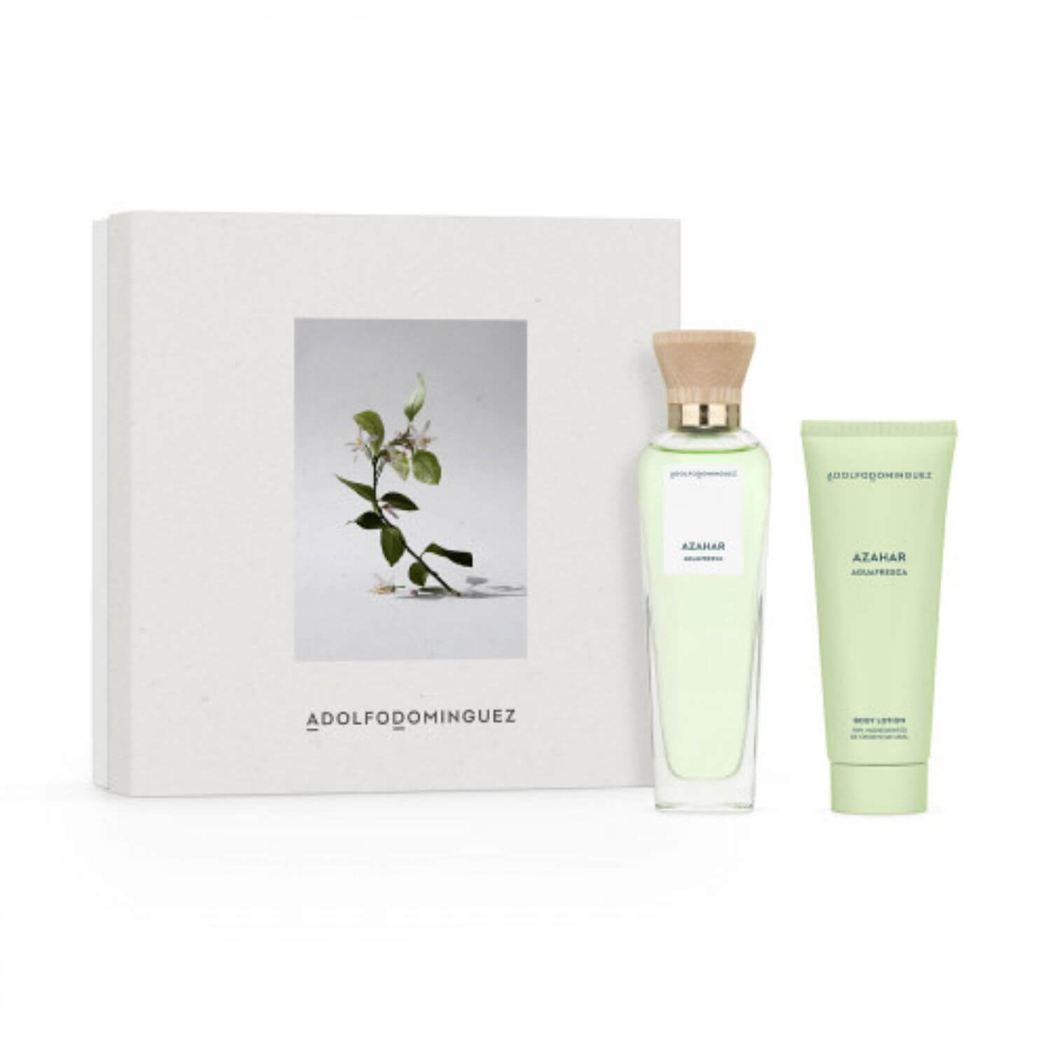 Foto 2 pulgar | Set Agua Fresca De Azahar Adolfo Dominguez 2 piezas 120 ml Edt Spray/ Body Lotion 75ml