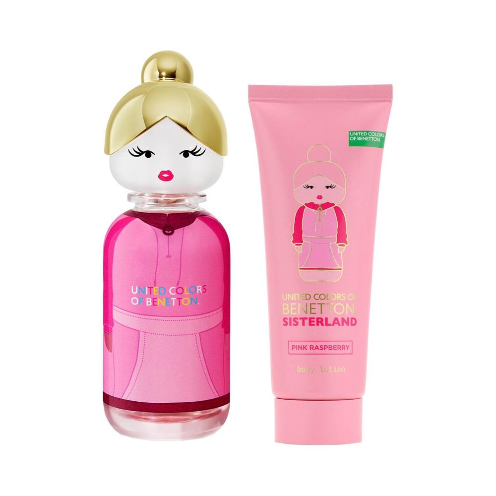 Foto 2 pulgar | Benetton Set 2pzas Sisterland Pink Raspberry 80 Ml Edt Spray