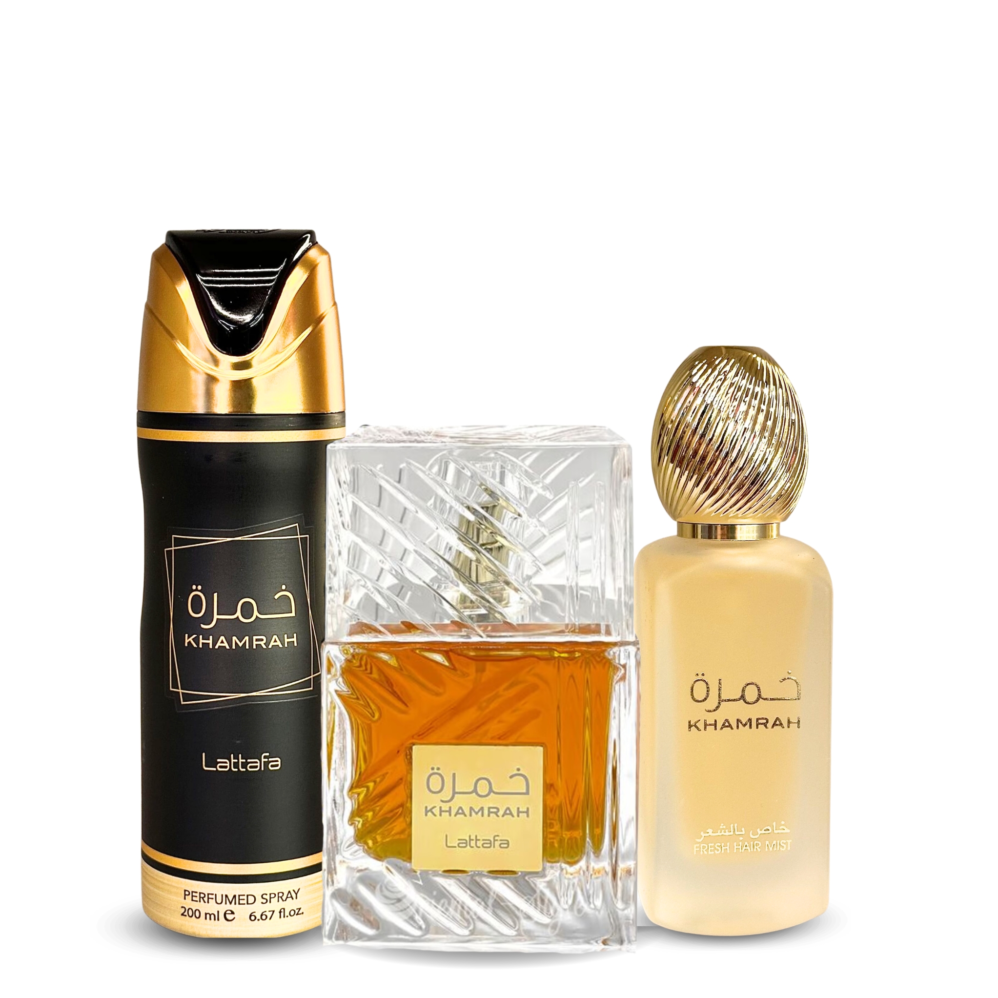 Foto 3 pulgar | Set de Perfume Lattafa Khamrah 100ml Eau de Parfume 3 Piezas