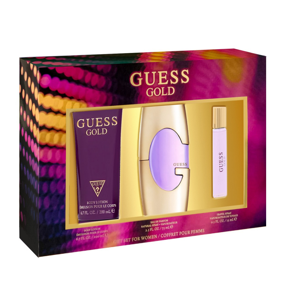Set Guess Gold para Dama 3 Piezas
