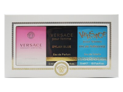Foto 1 | Set de Perfumes Versace Dylan Turquesa/Dylan Blue/Bright Crystal 5 ml C/U - Venta Internacional