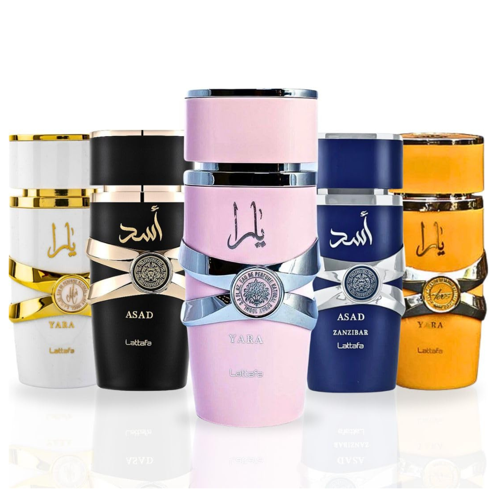 Set de Perfume Lattafa Yara Collection 5 Piezas 100 ml Eau de Parfum